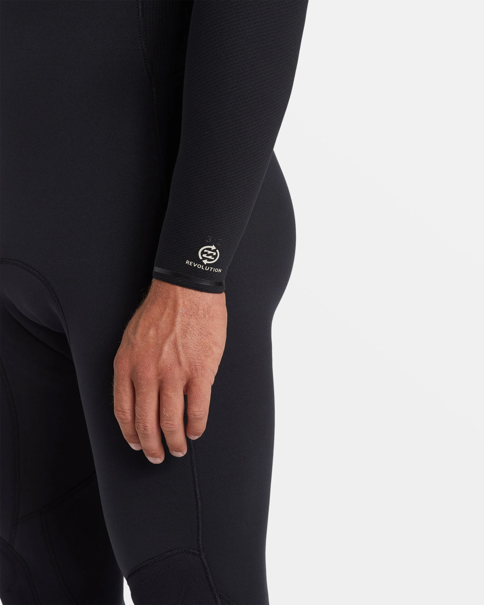 3/2mm Revolution Natural Upcycler GBS Chest Zip Wetsuit - Black - Image 3