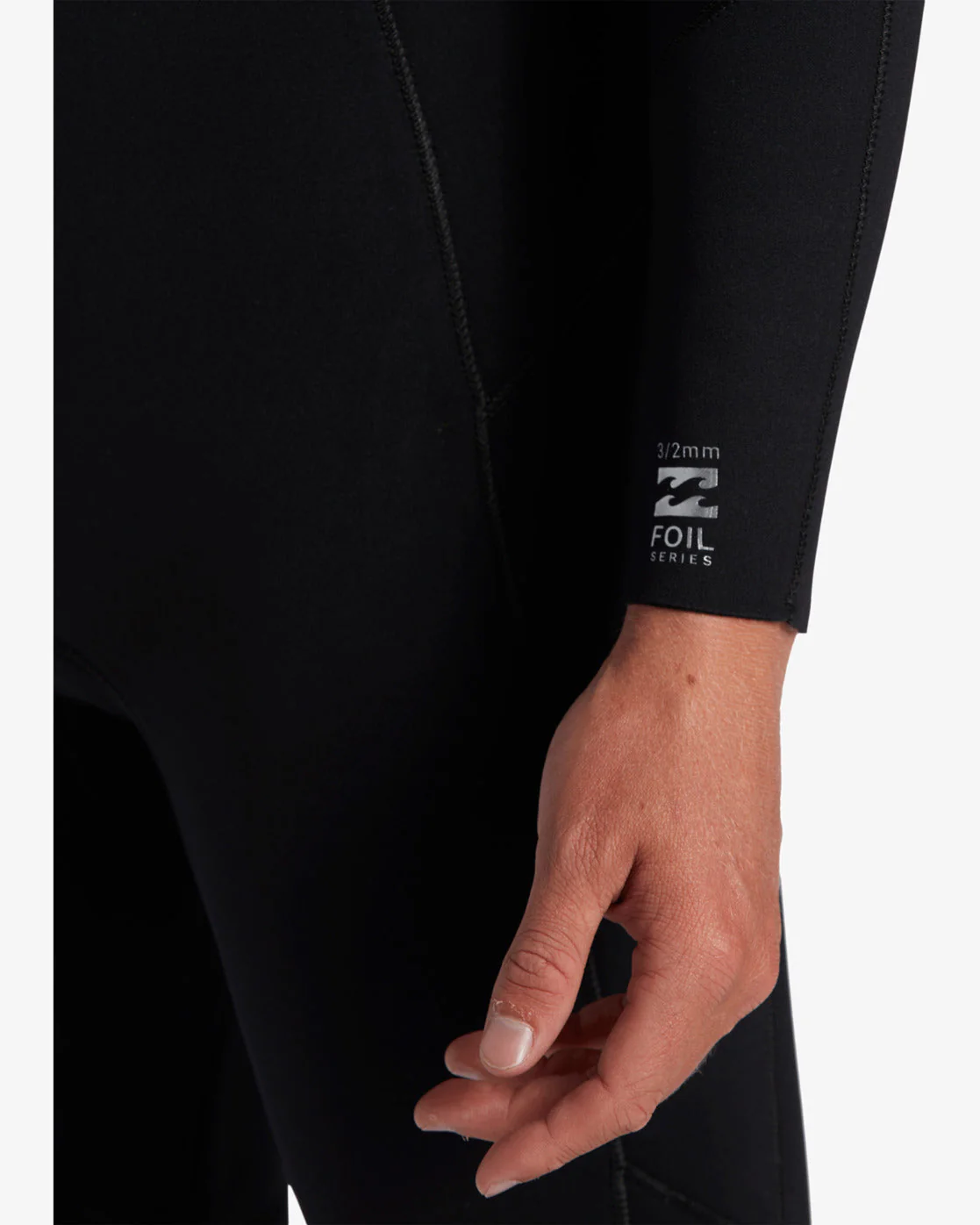 4/3mm Foil GBS Chest Zip Wetsuit - Black - Image 5