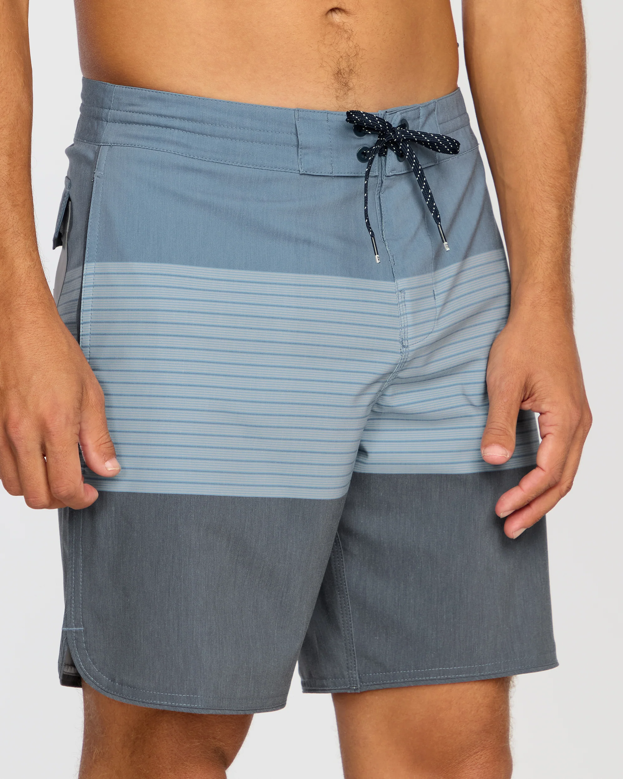73 Lo Tide 18" Boardshorts - Steel Blue - Image 7