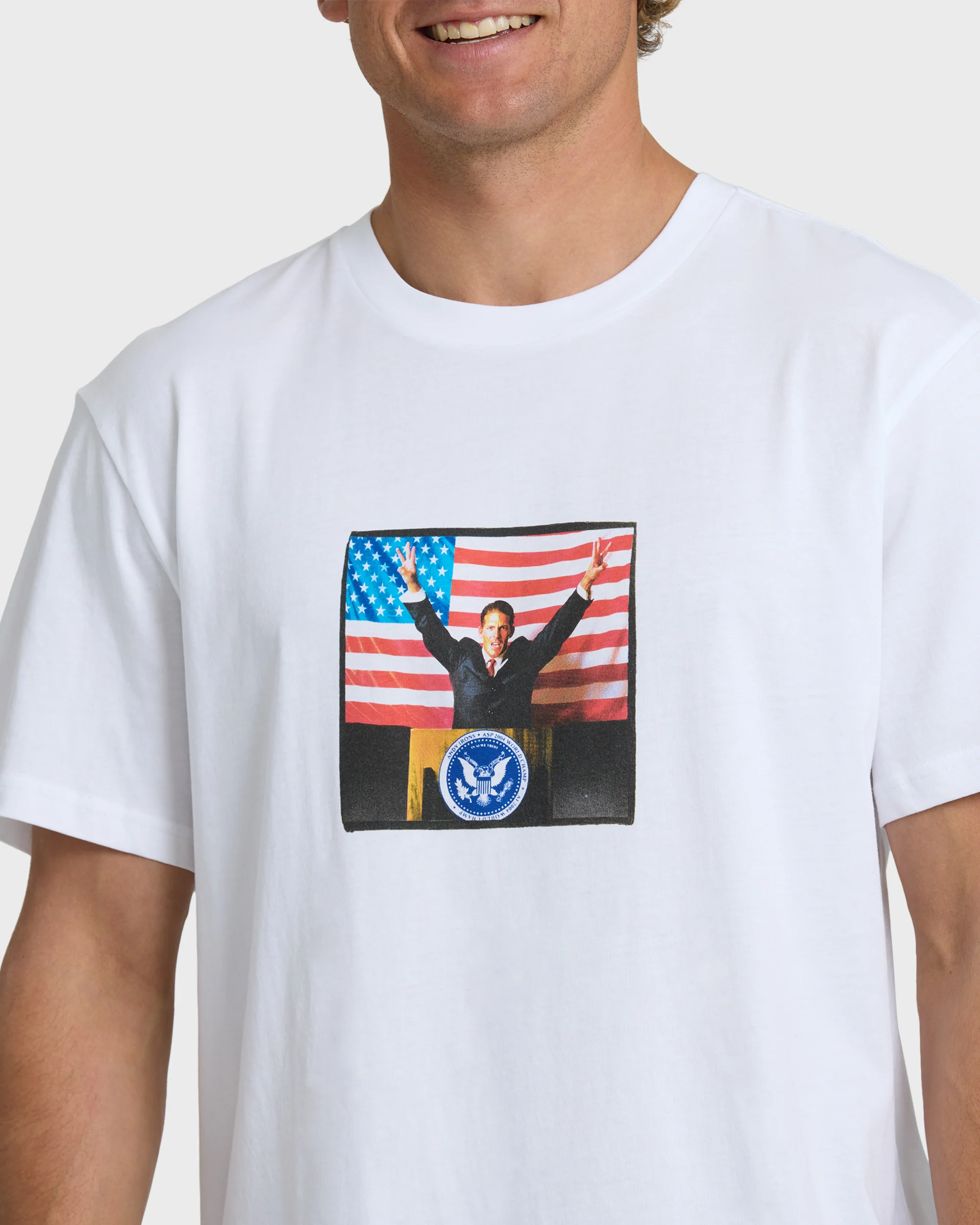 A.I. 4 Pres Premium Short Sleeve T-Shirt - White - Image 2