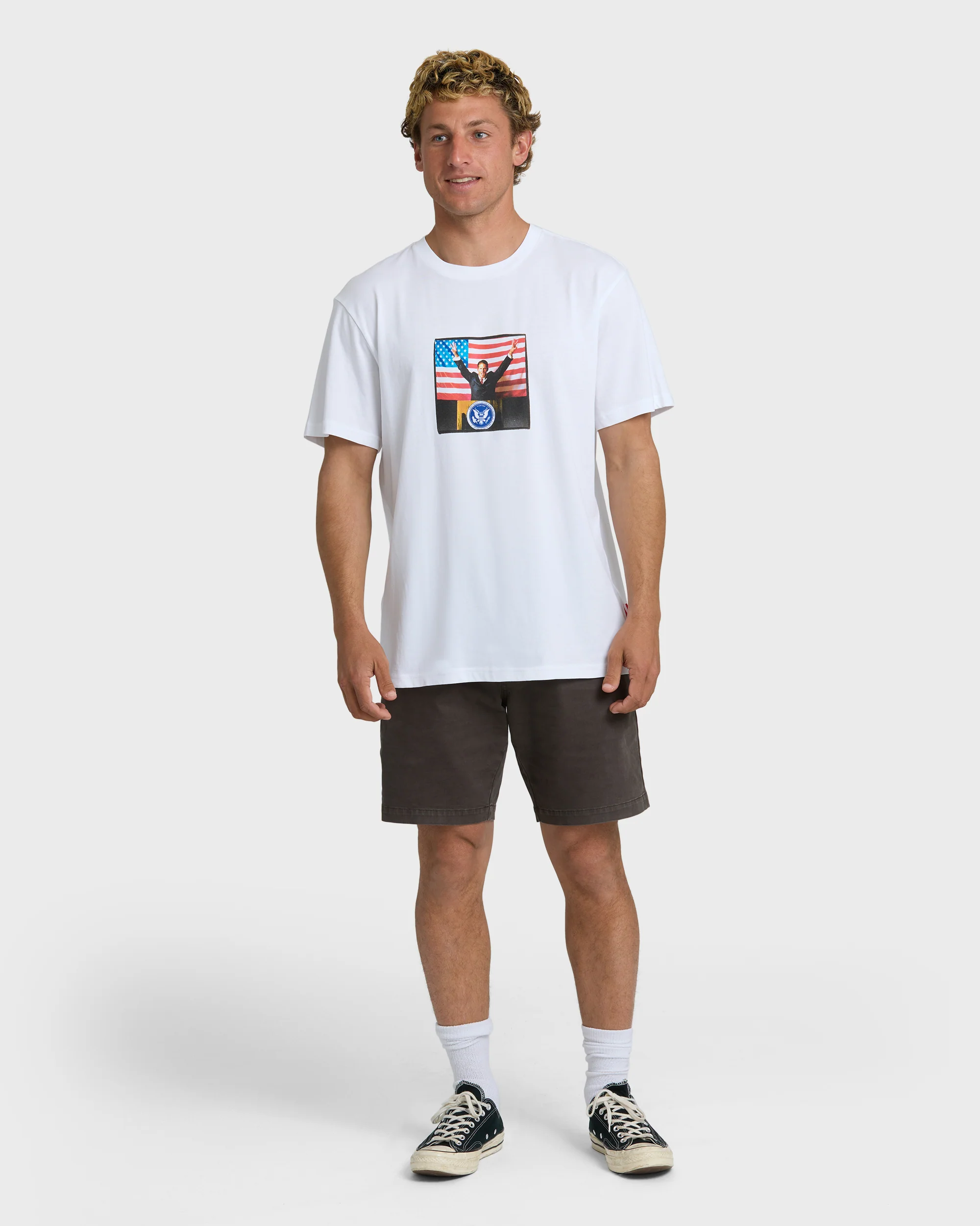 A.I. 4 Pres Premium Short Sleeve T-Shirt - White - Image 3