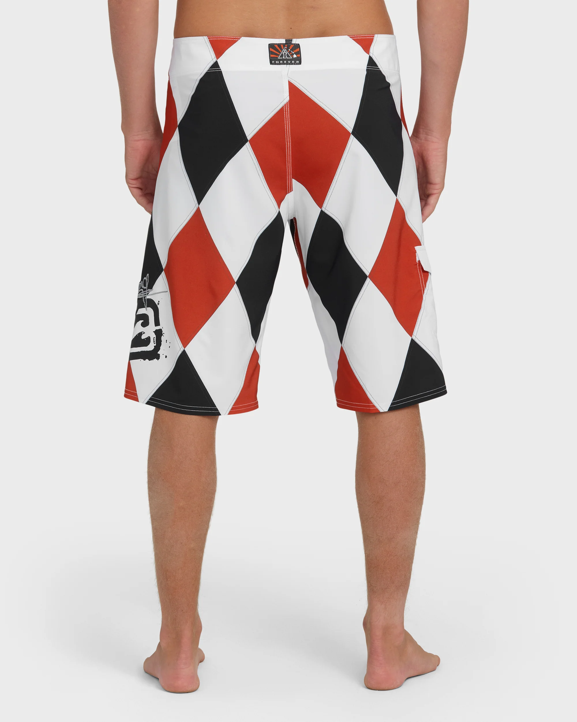 A.I. Diamonds Pro Boardshorts - True Red - Image 4
