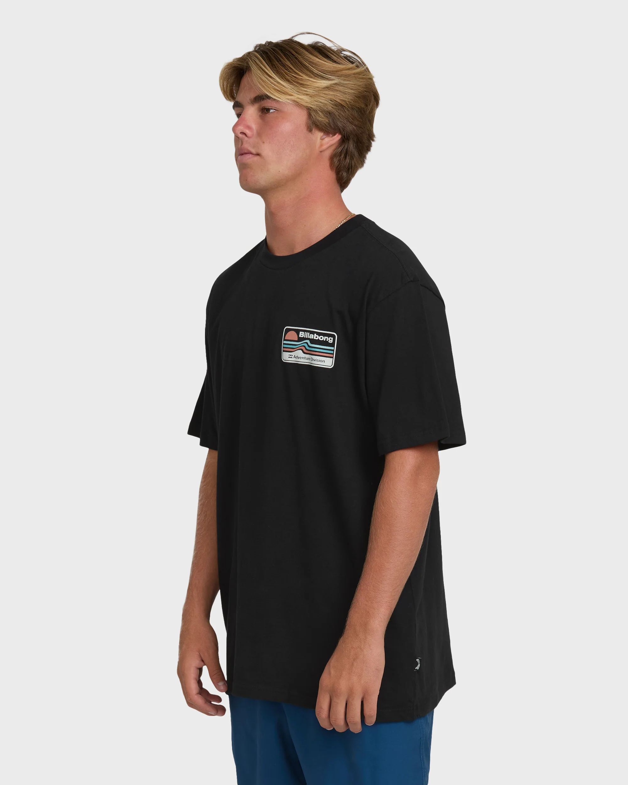 A/Div Range Premium Short Sleeve Knit T-Shirt - Black - Image 3