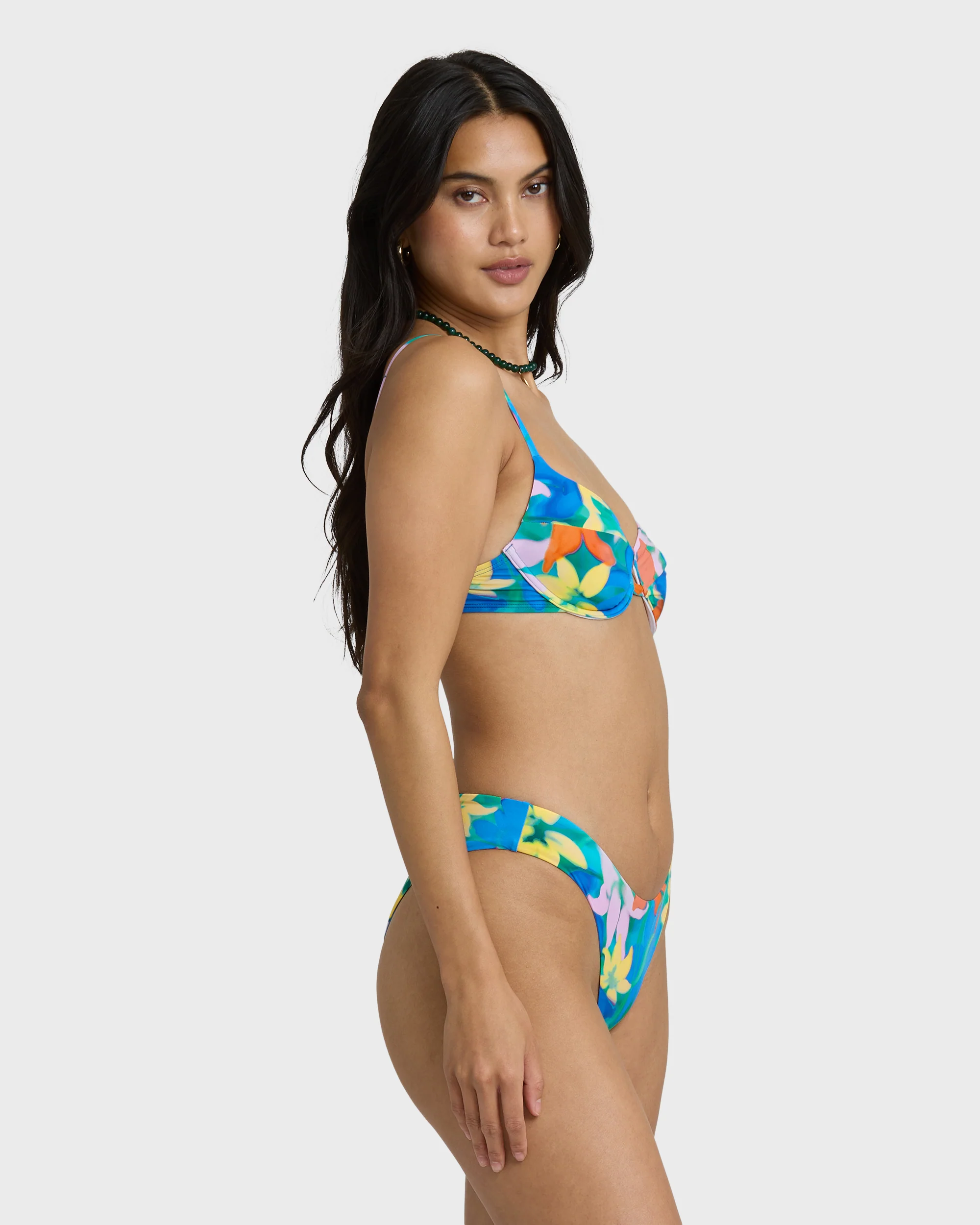 Agua Flores Bondi Medium Bikini Bottom - Blue Multi - Image 4