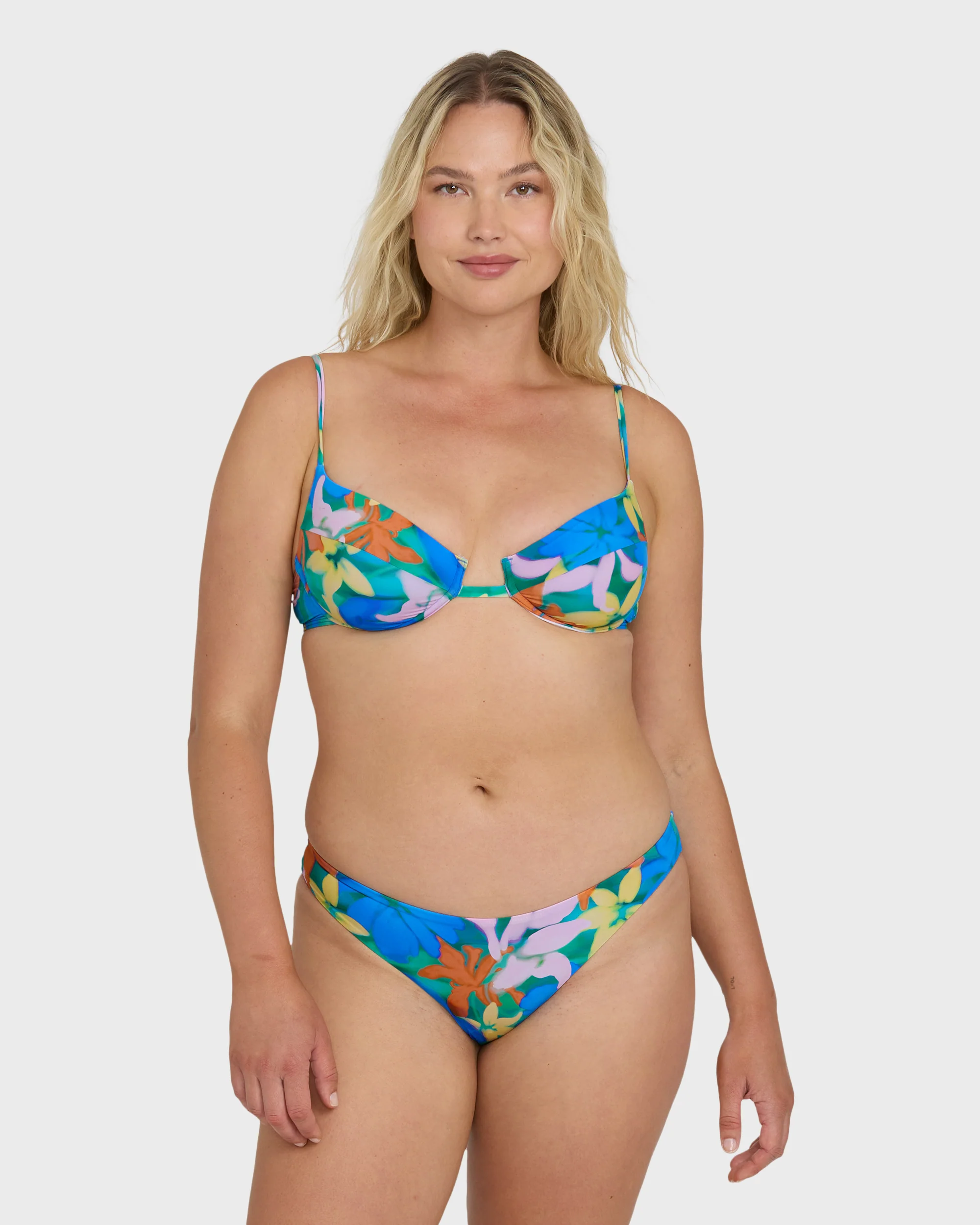 Agua Flores Leah Underwire Bikini Top - Blue Multi - Image 6