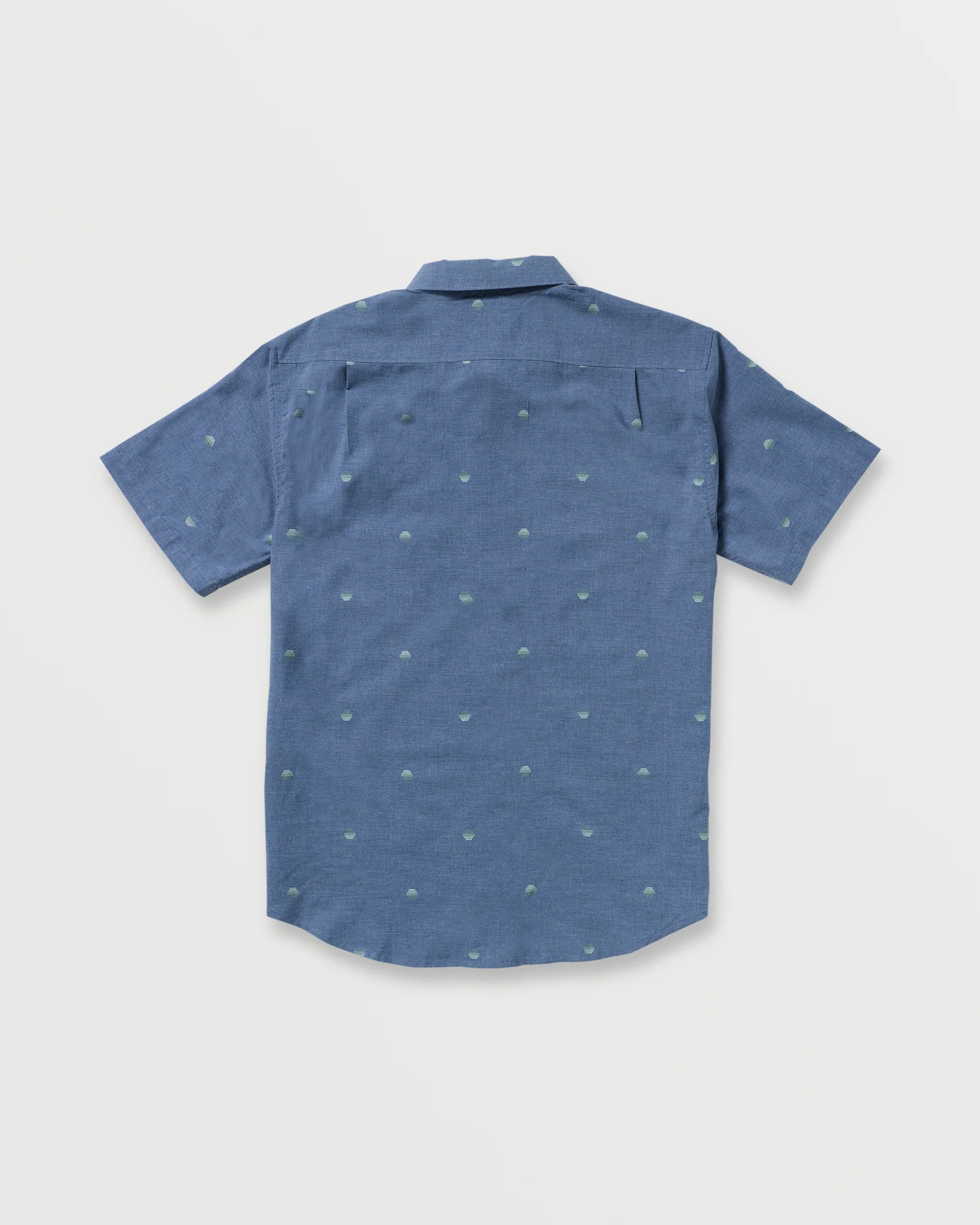 All Day Jacquard Short Sleeve Shirt - Deep Blue - Image 7