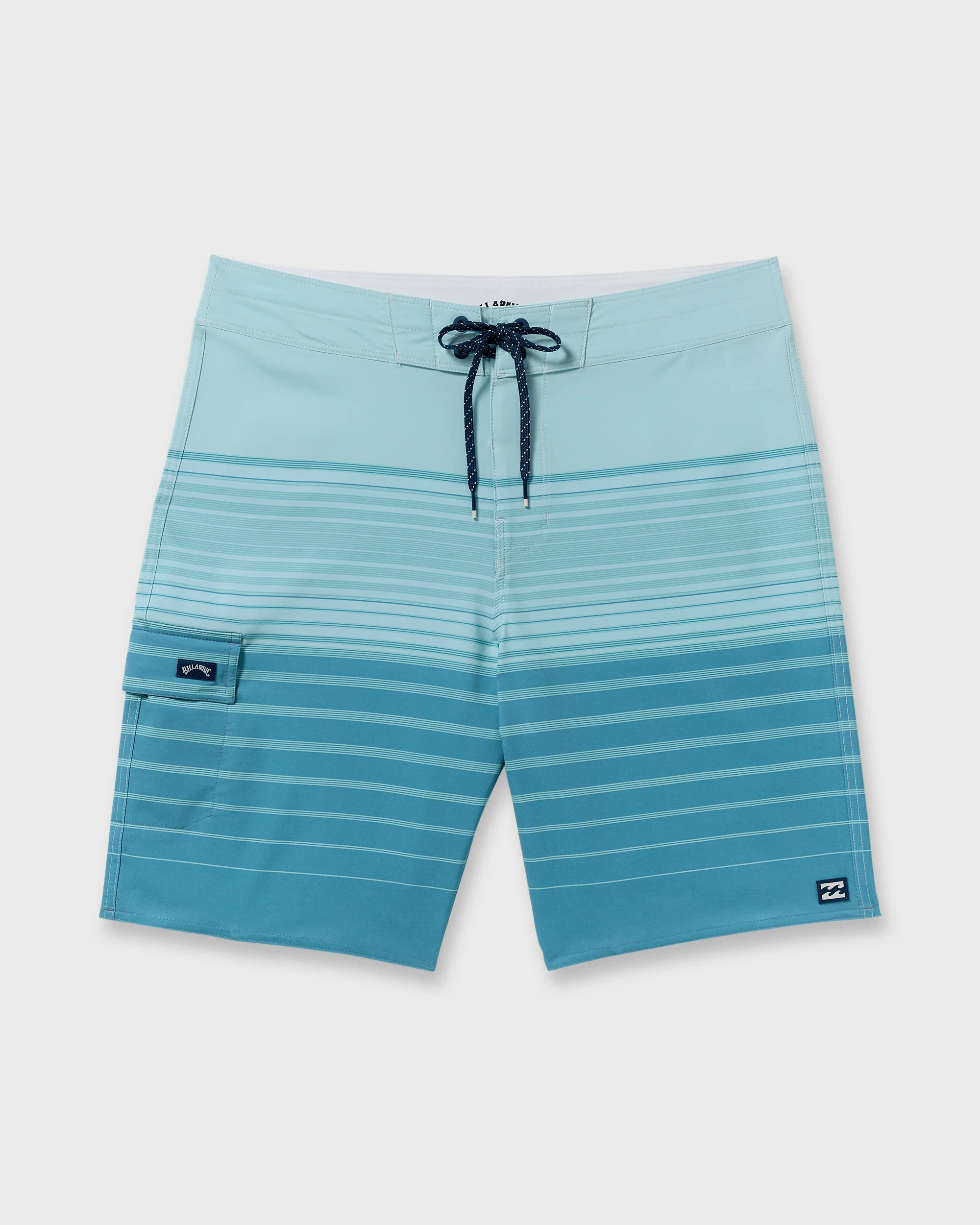 All Day Stripe Pro Performance 20" Boardshorts - Dusty Blue - Image 7