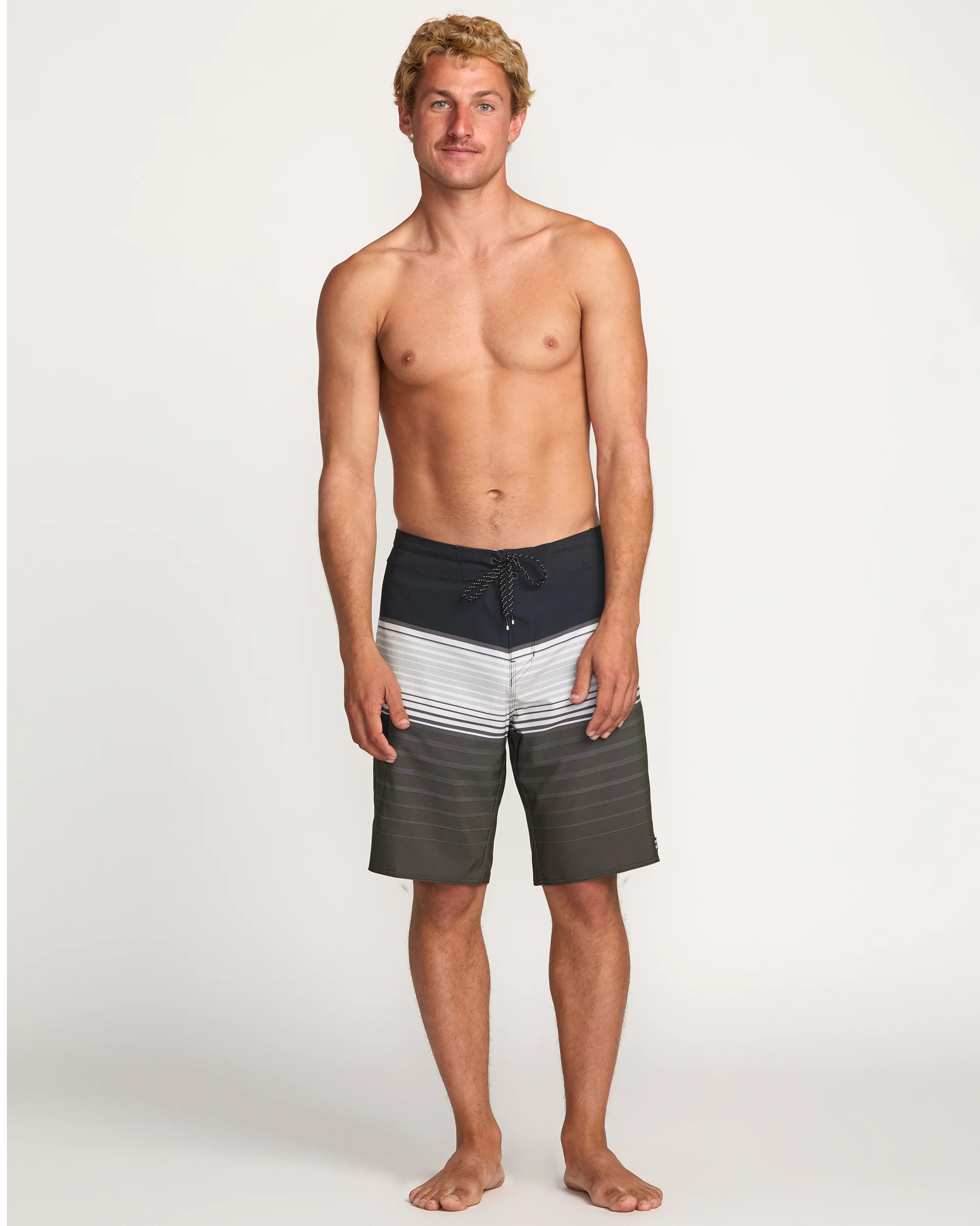 All Day Stripe Pro Performance 20" Boardshorts - Pewter - Image 6
