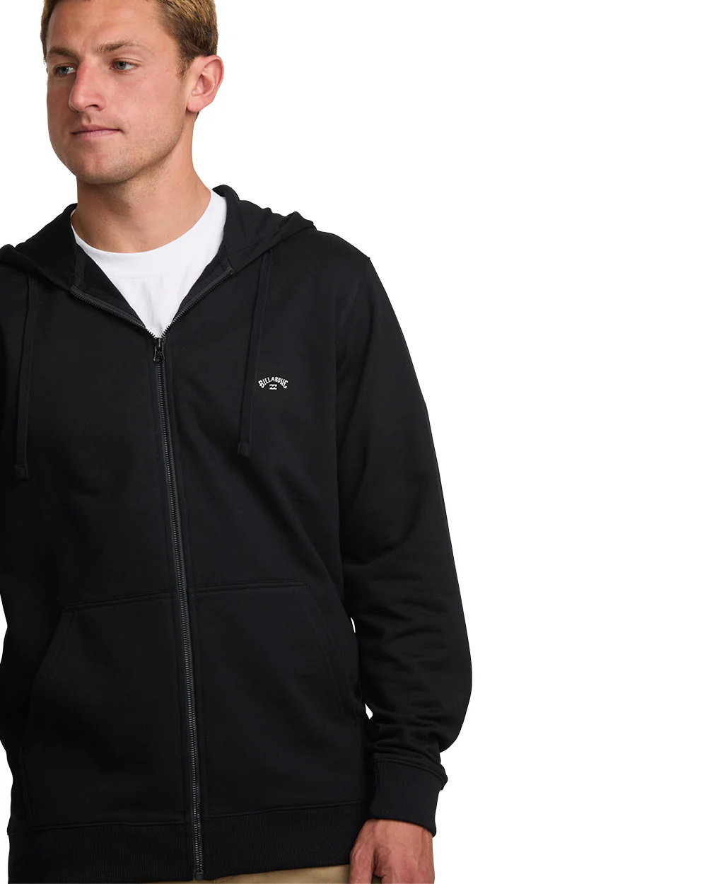 All Day Zip Front Hoodie - Black - Image 4
