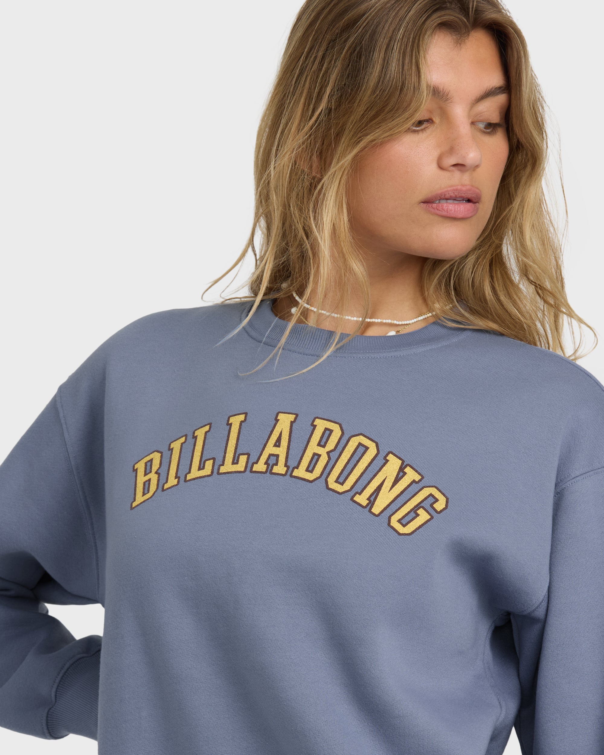 All Of The Time Crewneck Sweatshirt - Stone Blue - Image 2