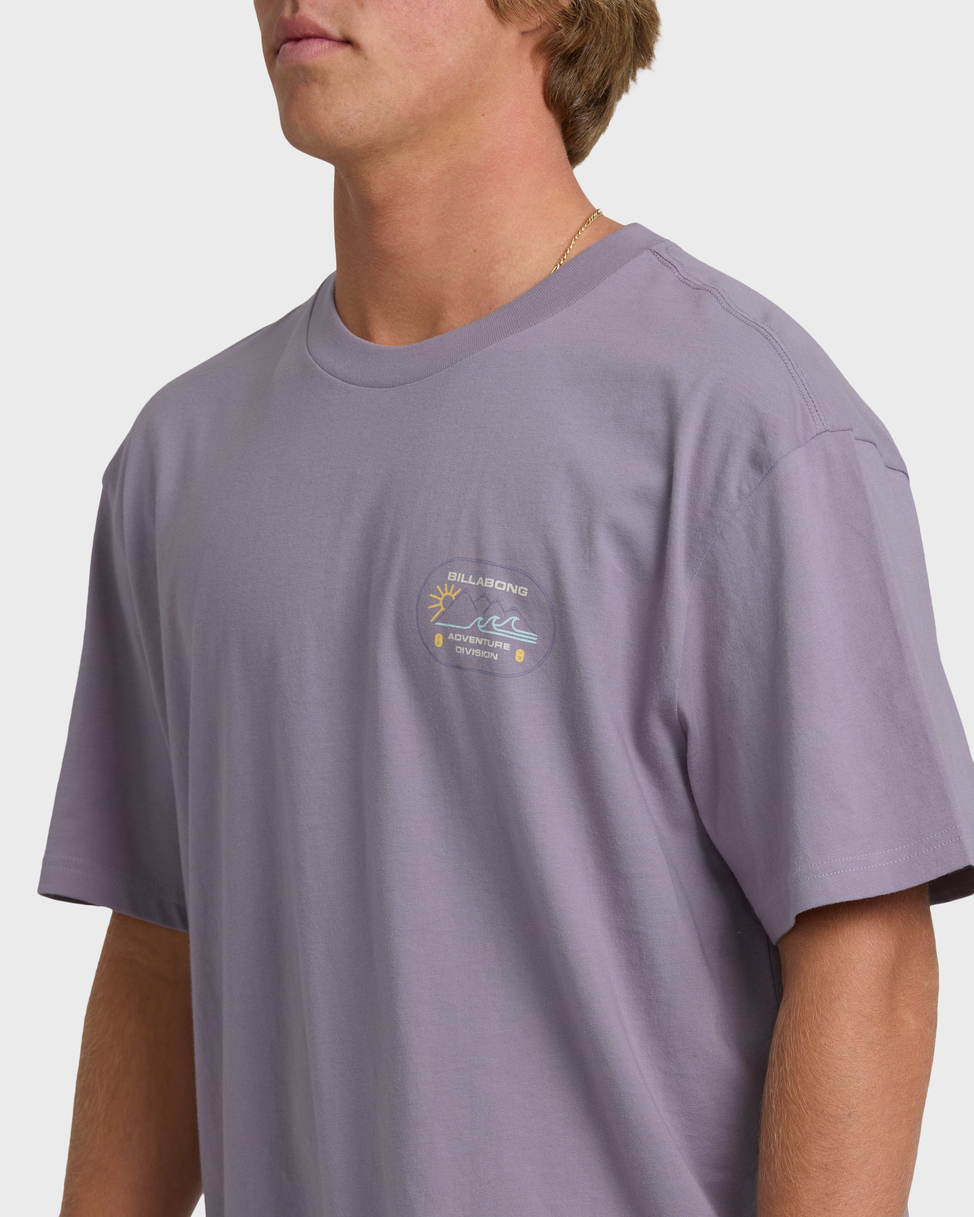 Andes Adiv Premium Short Sleeve T-Shirt - Purple Ash - Image 5