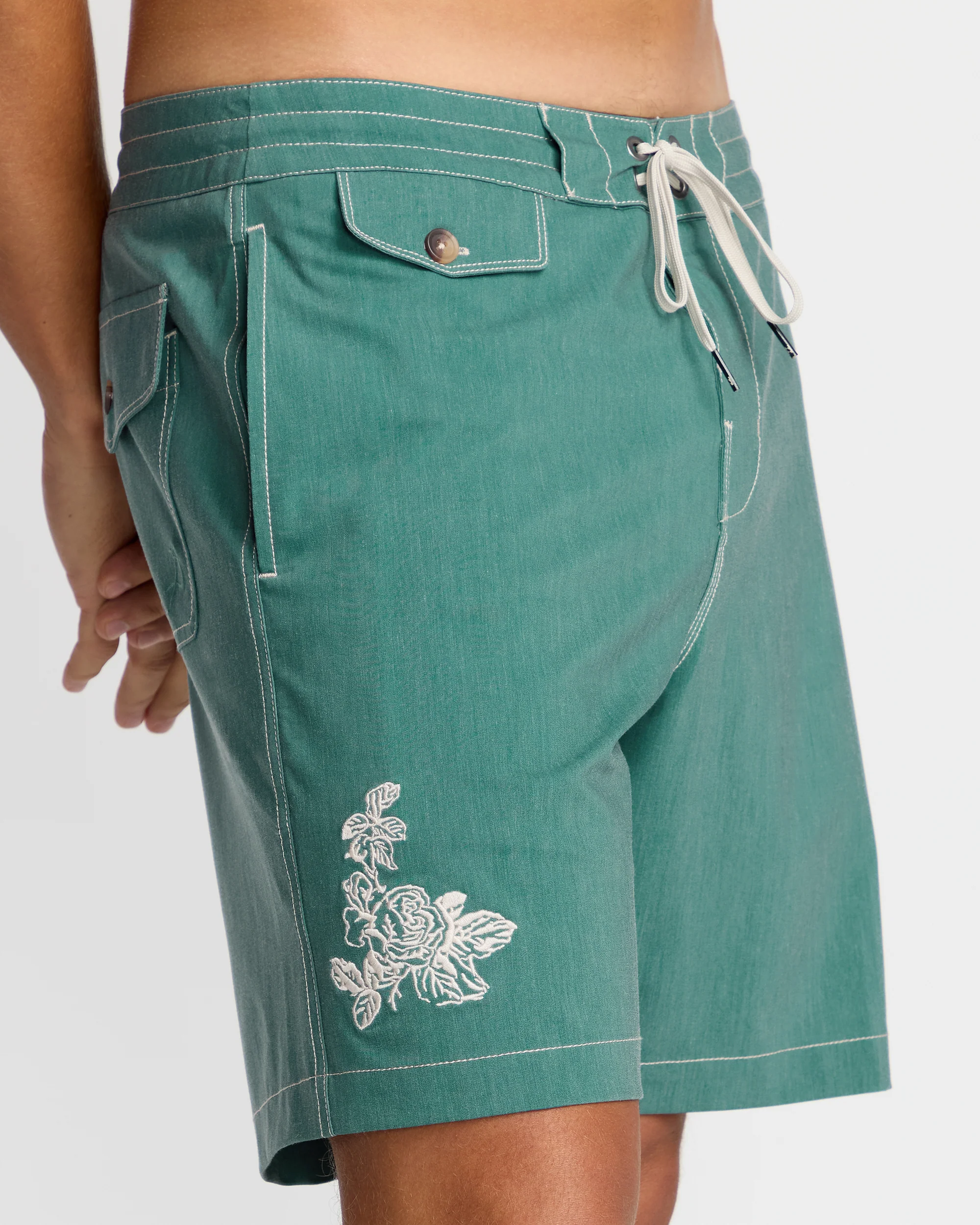 Austin Garage Lo Tides 19" Boardshorts - Teal - Image 11