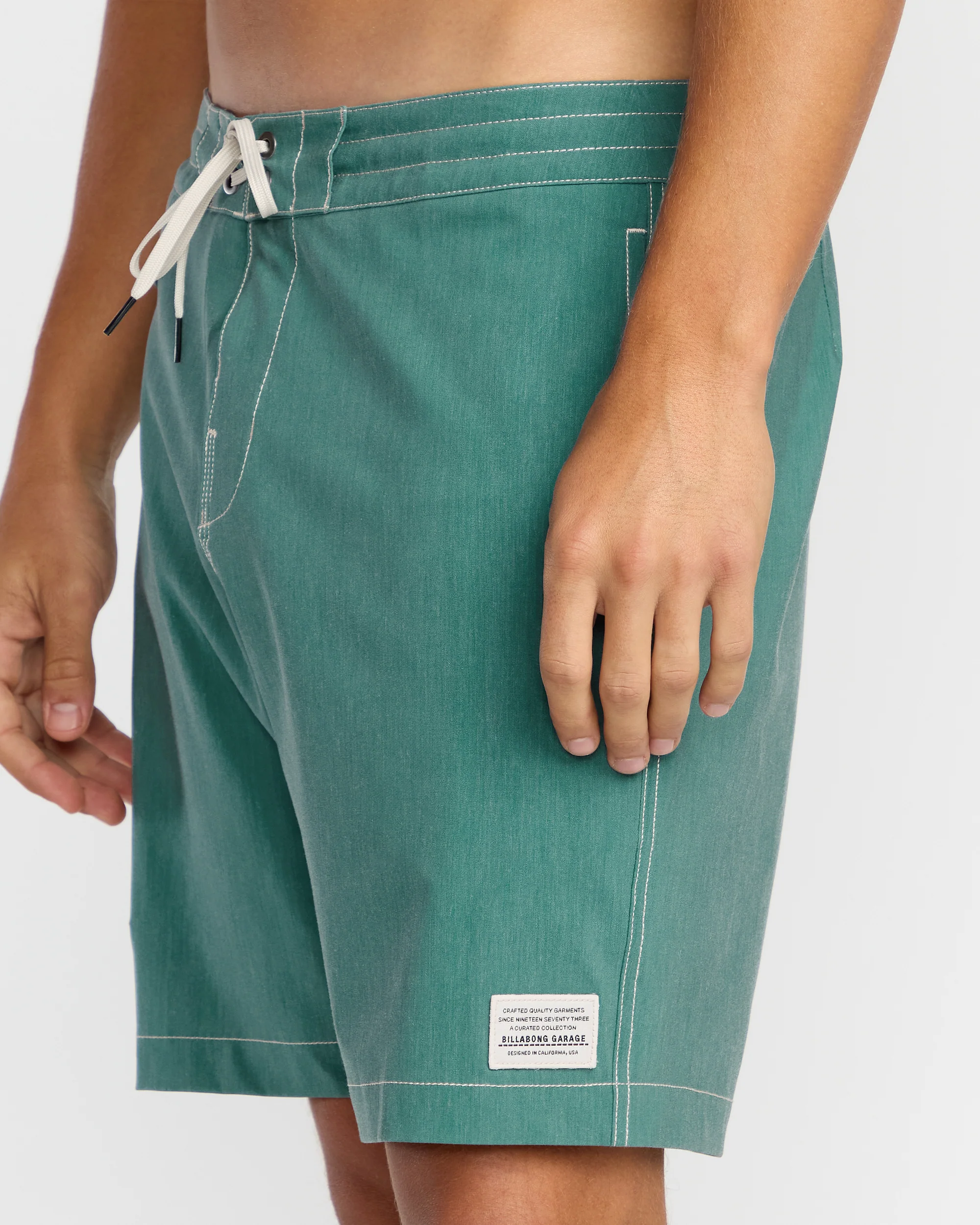 Austin Garage Lo Tides 19" Boardshorts - Teal - Image 12