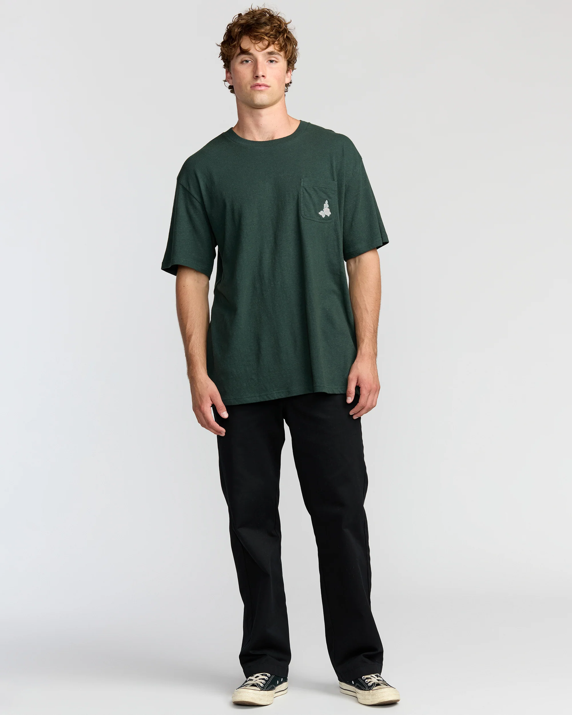 Austin Garage Regular Pocket Short Sleeve T-Shirt - Teal - Image 3