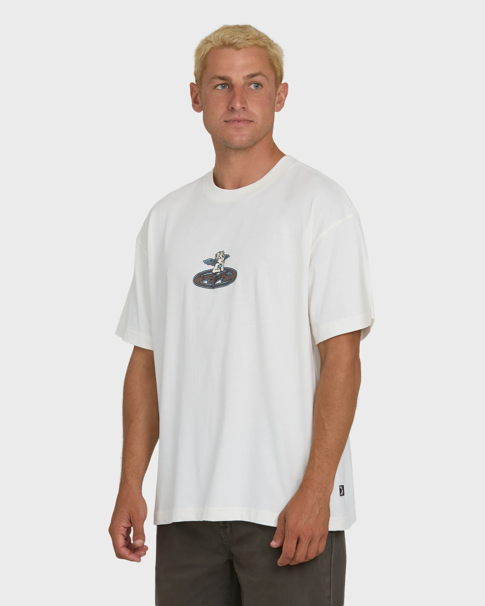 Bad Dog Cherub OG Knit Short Sleeve T-Shirt - Off White - Image 3