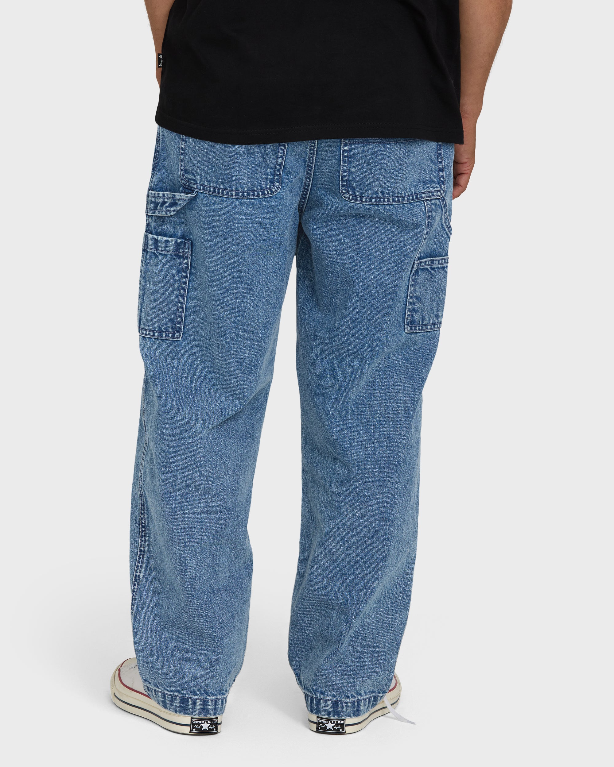 Bad Dog Carpenter Pants - Faded Denim - Image 2