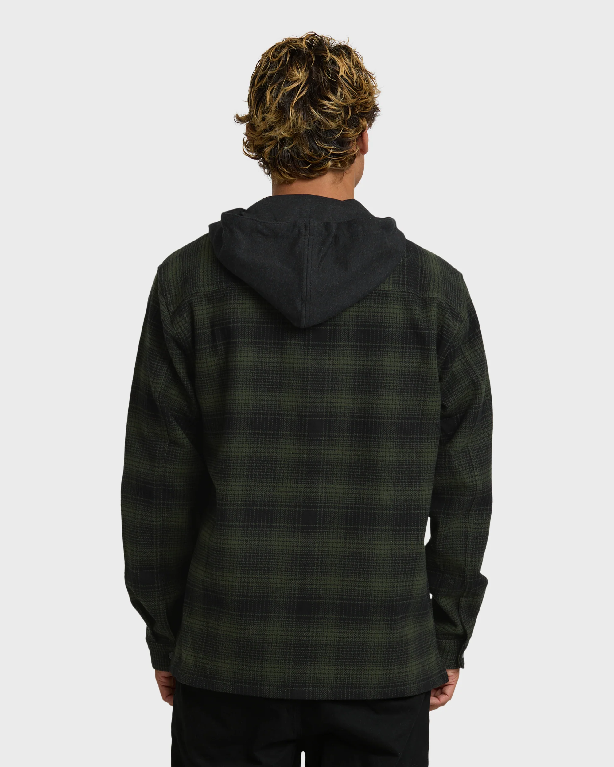 Baja Sur Flannel Shirt - Black - Image 4
