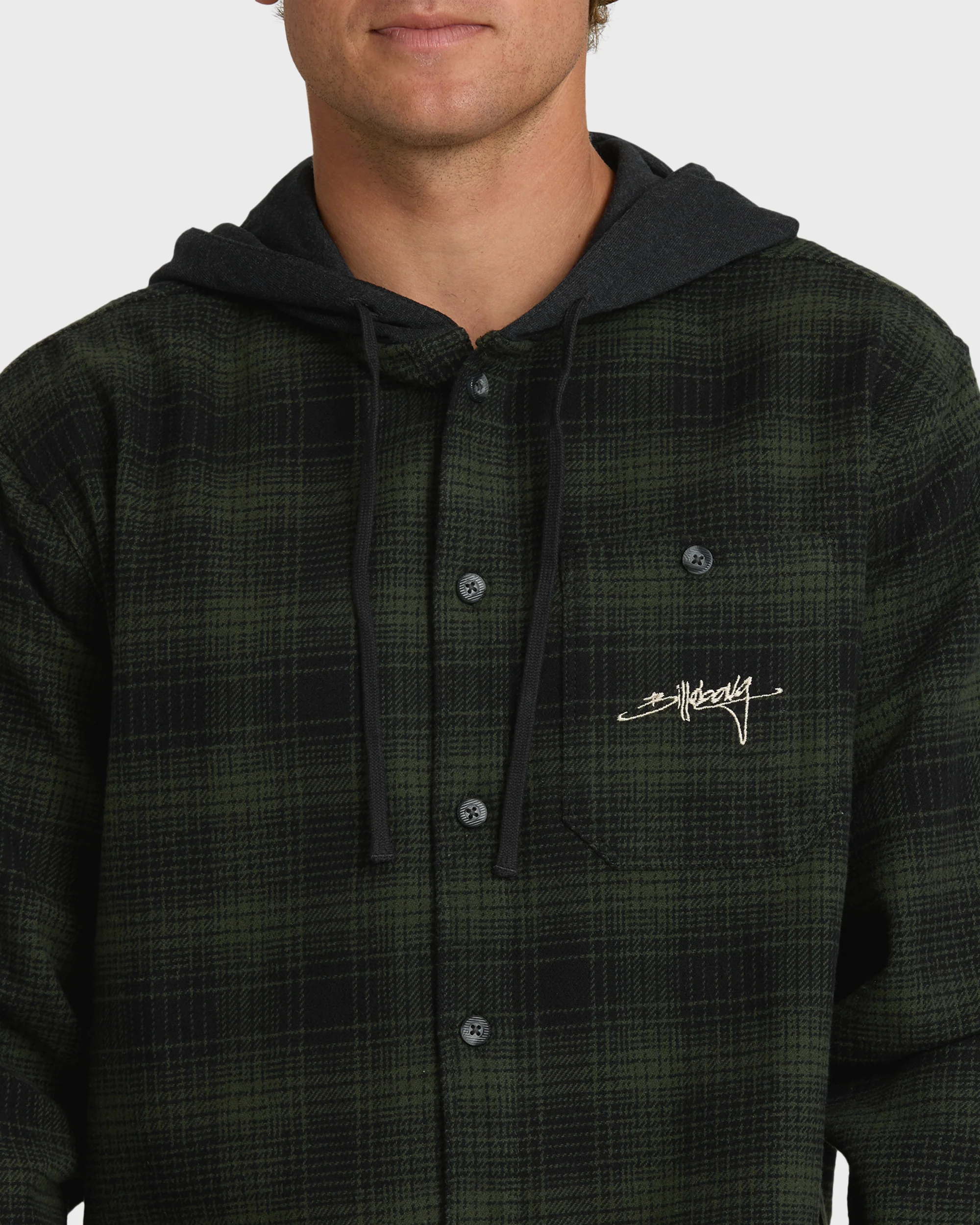 Baja Sur Flannel Shirt - Black - Image 7