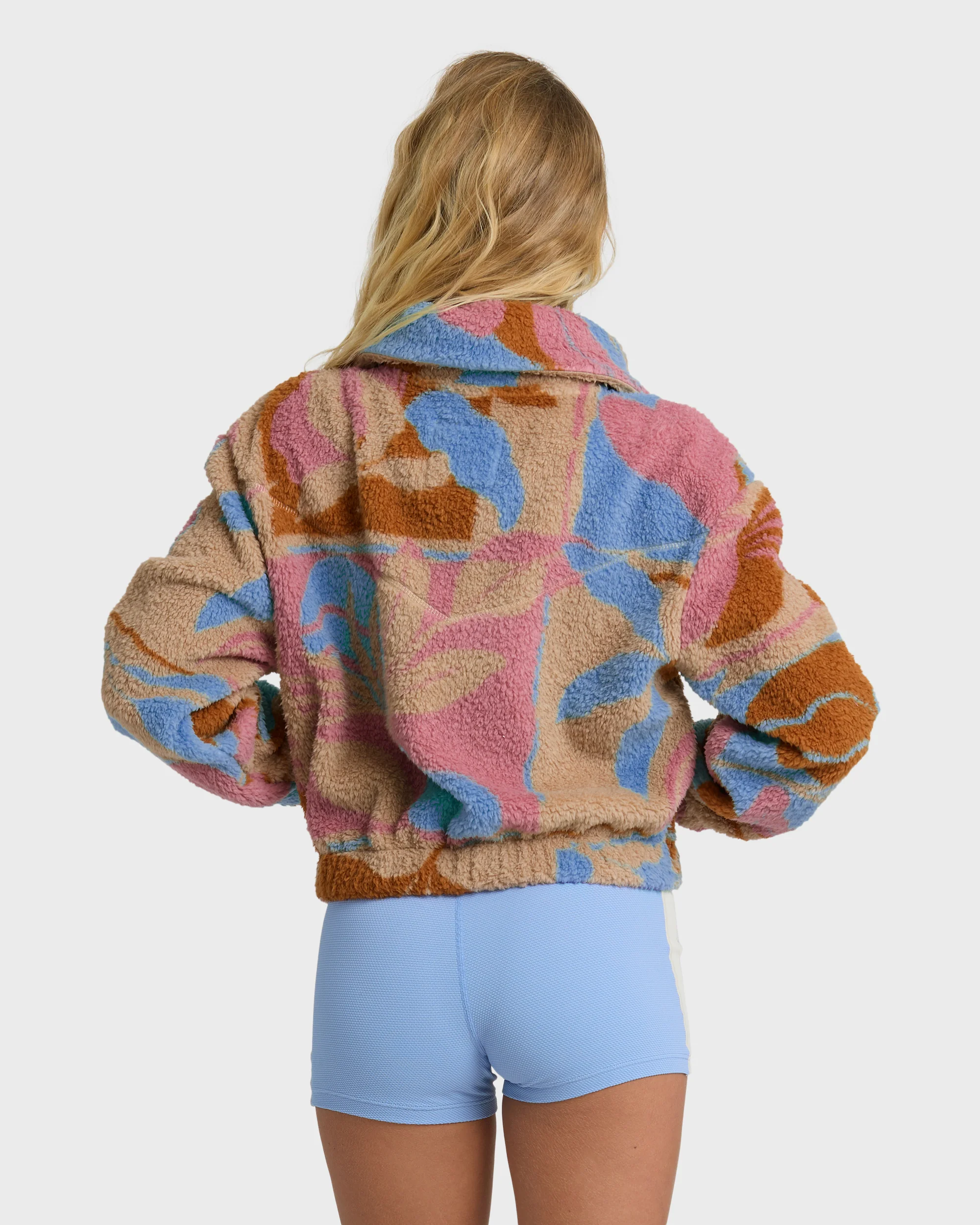 A/Div Barra Half Zip Sherpa Fleece - Oatmeal - Image 6