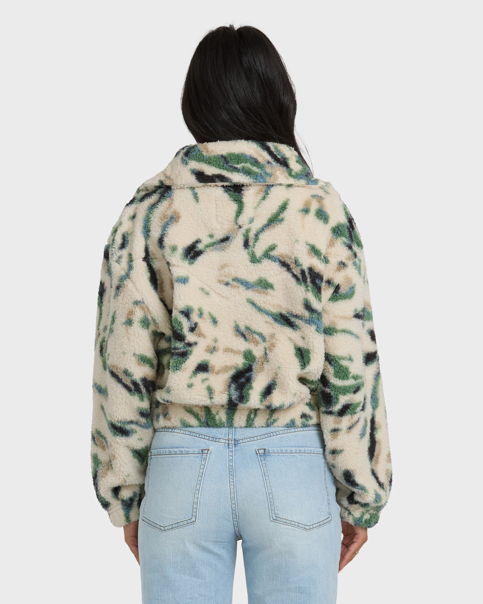 A/Div Barra Half Zip Sherpa Fleece - Whitecap - Image 5