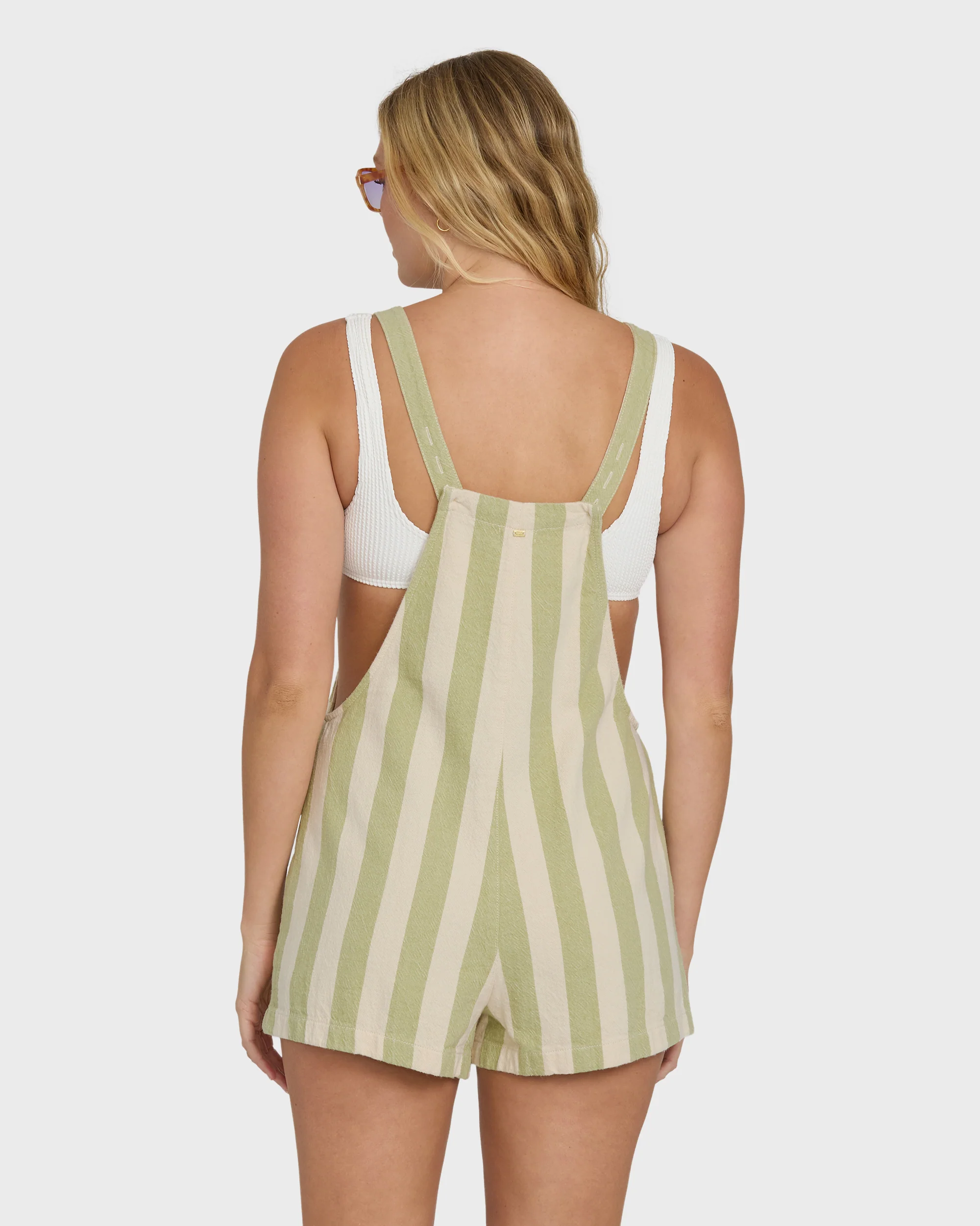 Beach Crush Yarn-Dyed Overalls - Cactus - Image 3