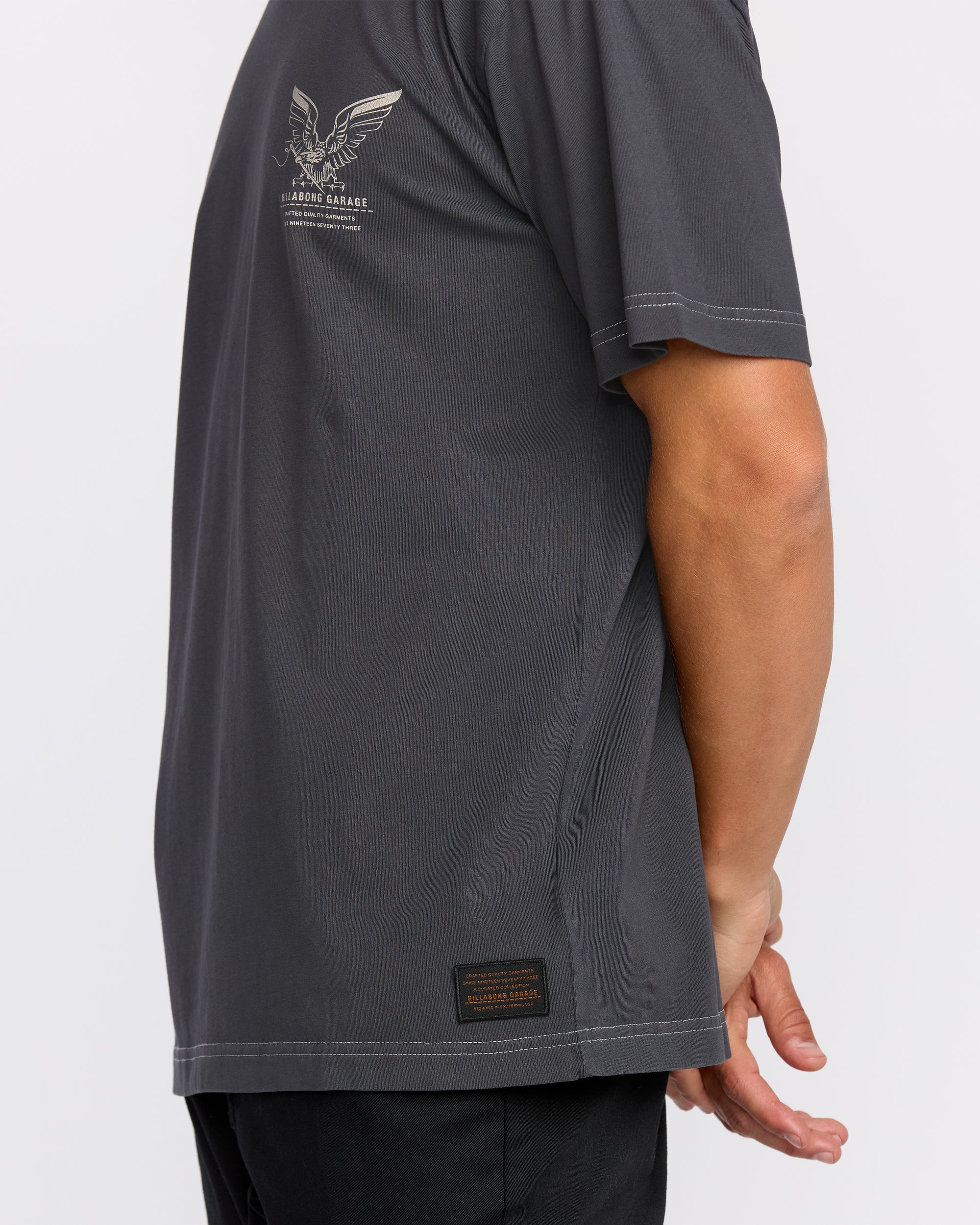 Bird Of Prey Garage OG Short Sleeve T-Shirt - Washed Black - Image 6