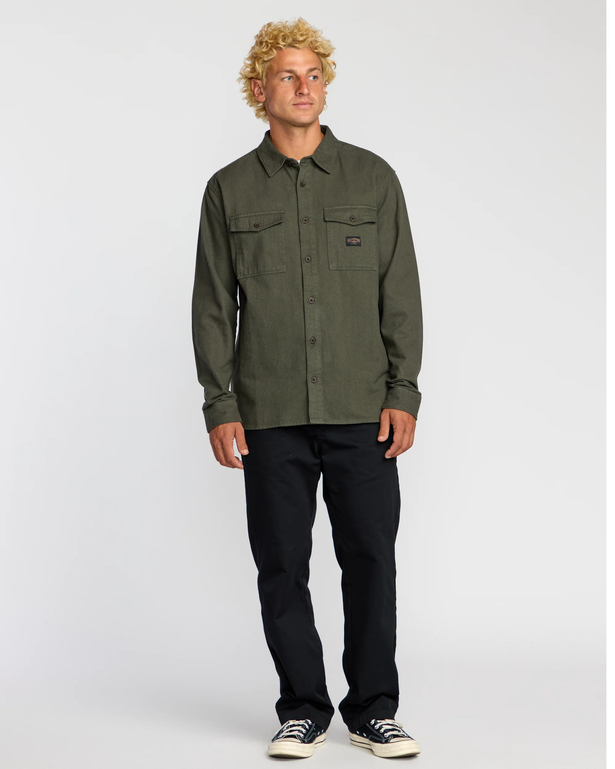 Bong Days Long Sleeve Shirt - Dark Military - Image 3