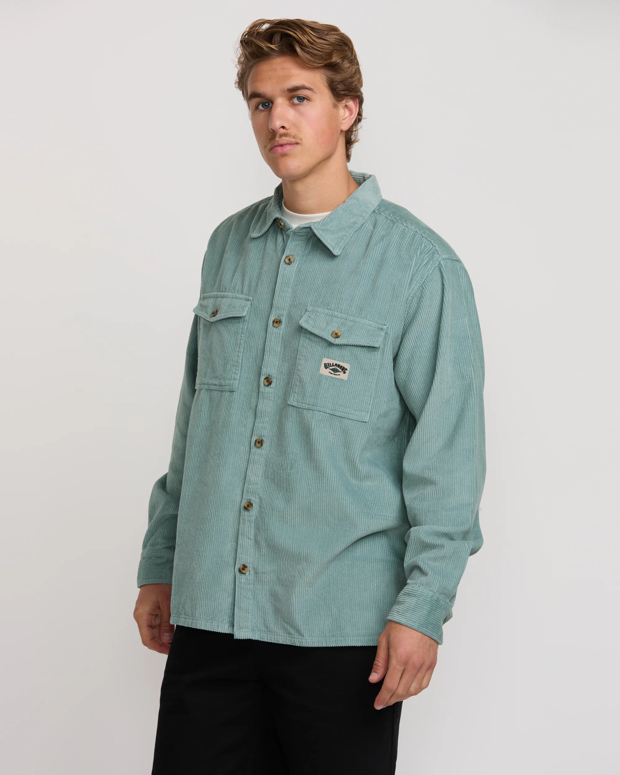 Bong Days Long Sleeve Shirt - Washed Blue - Image 7