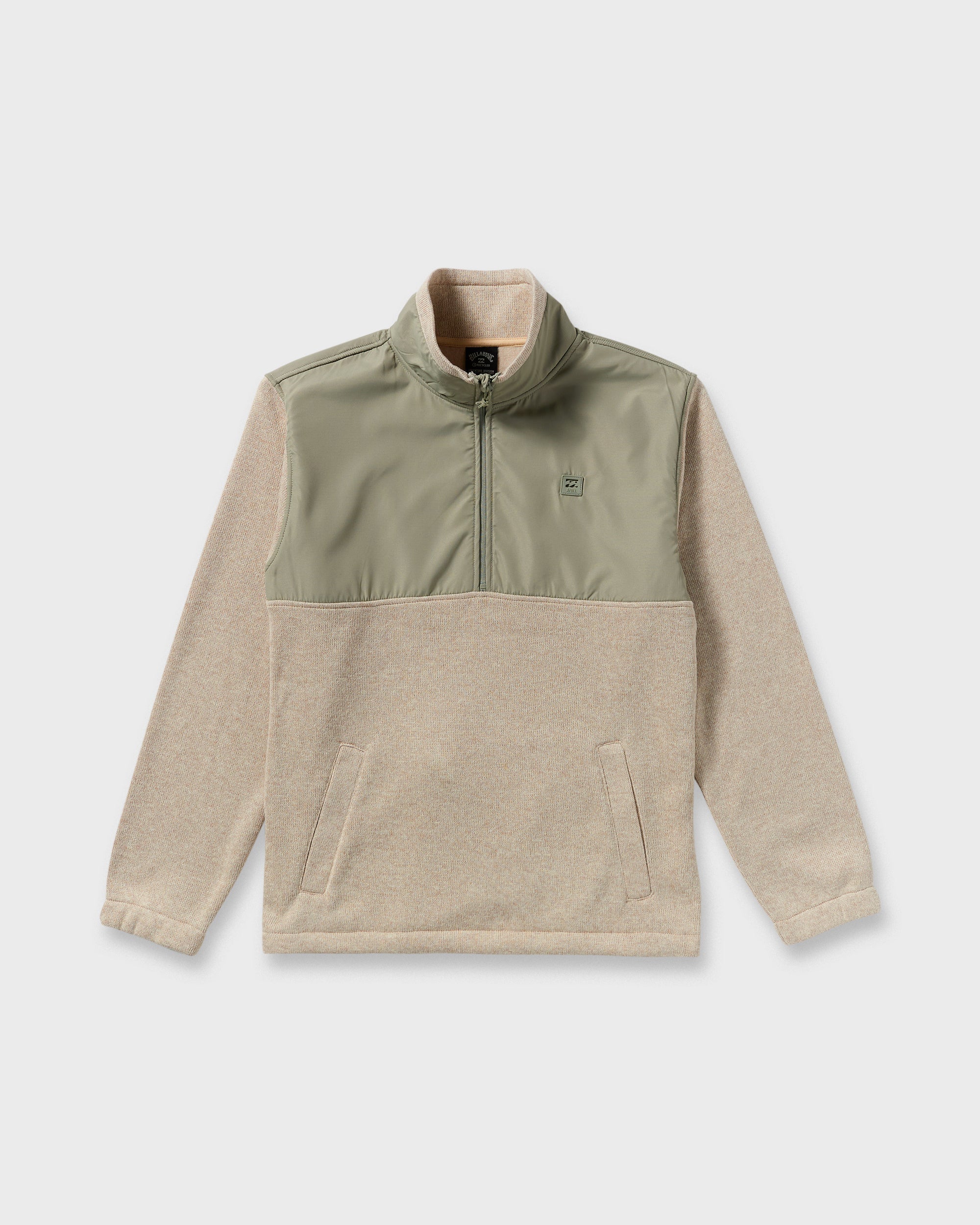 Boundary Blocked Mockneck Sweatshirt - Sand - Image 6