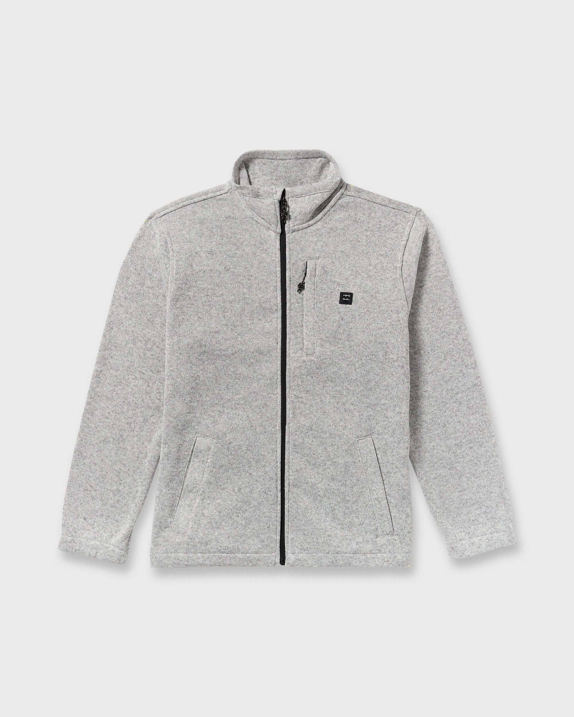 Boundary Mock Neck Zip Sweatshirt - Grey Htr - Image 9