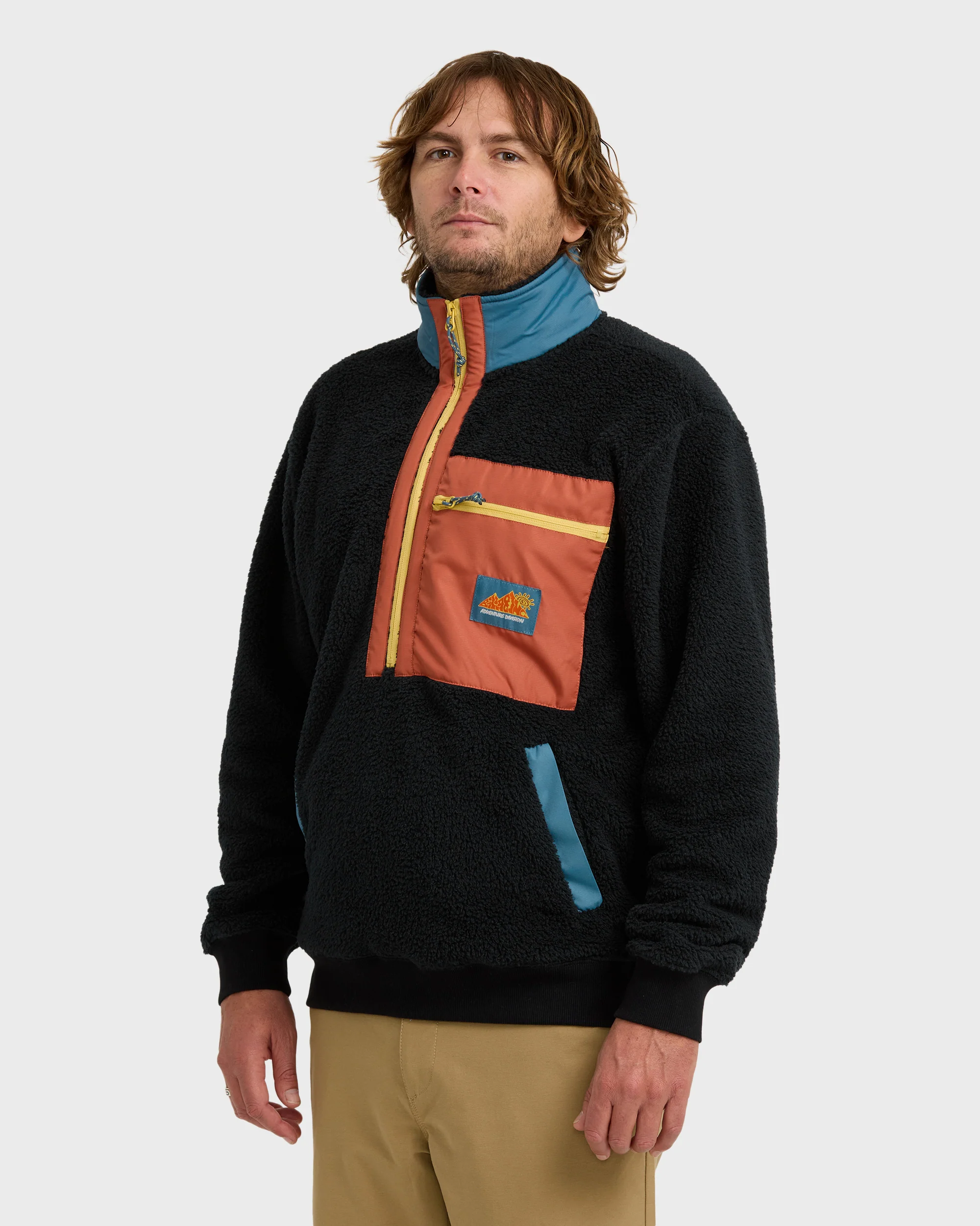 Boundary Peak Mock Neck Sweatshirt - Black - Image 4