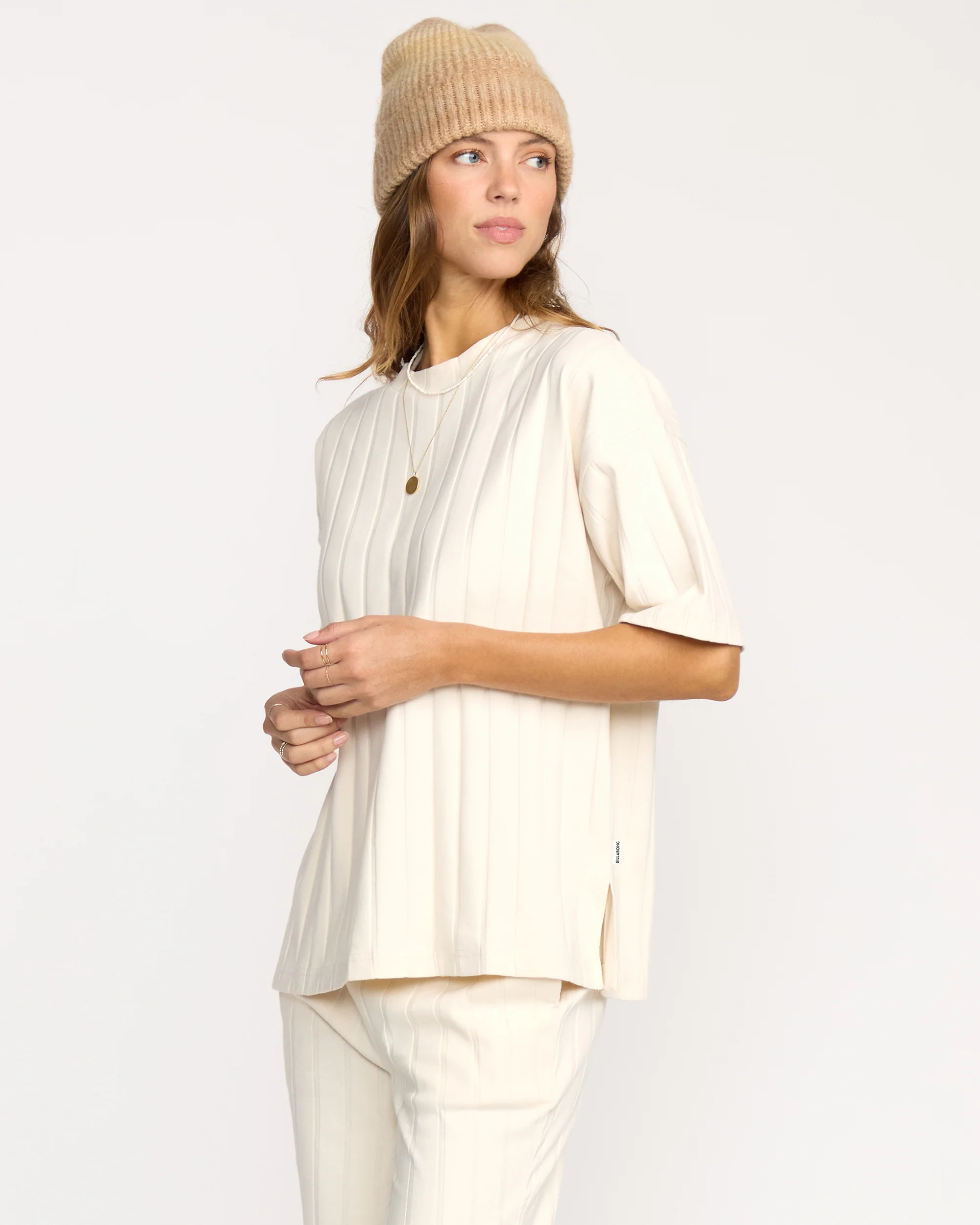 Cass Short Sleeve Top - Whitecap - Image 5