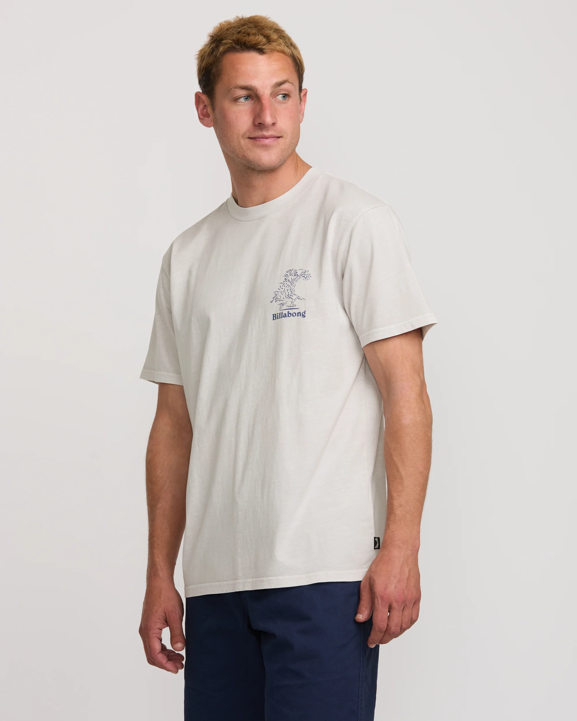 Catch One Premium Wave Wash Tee - Silver - Image 6