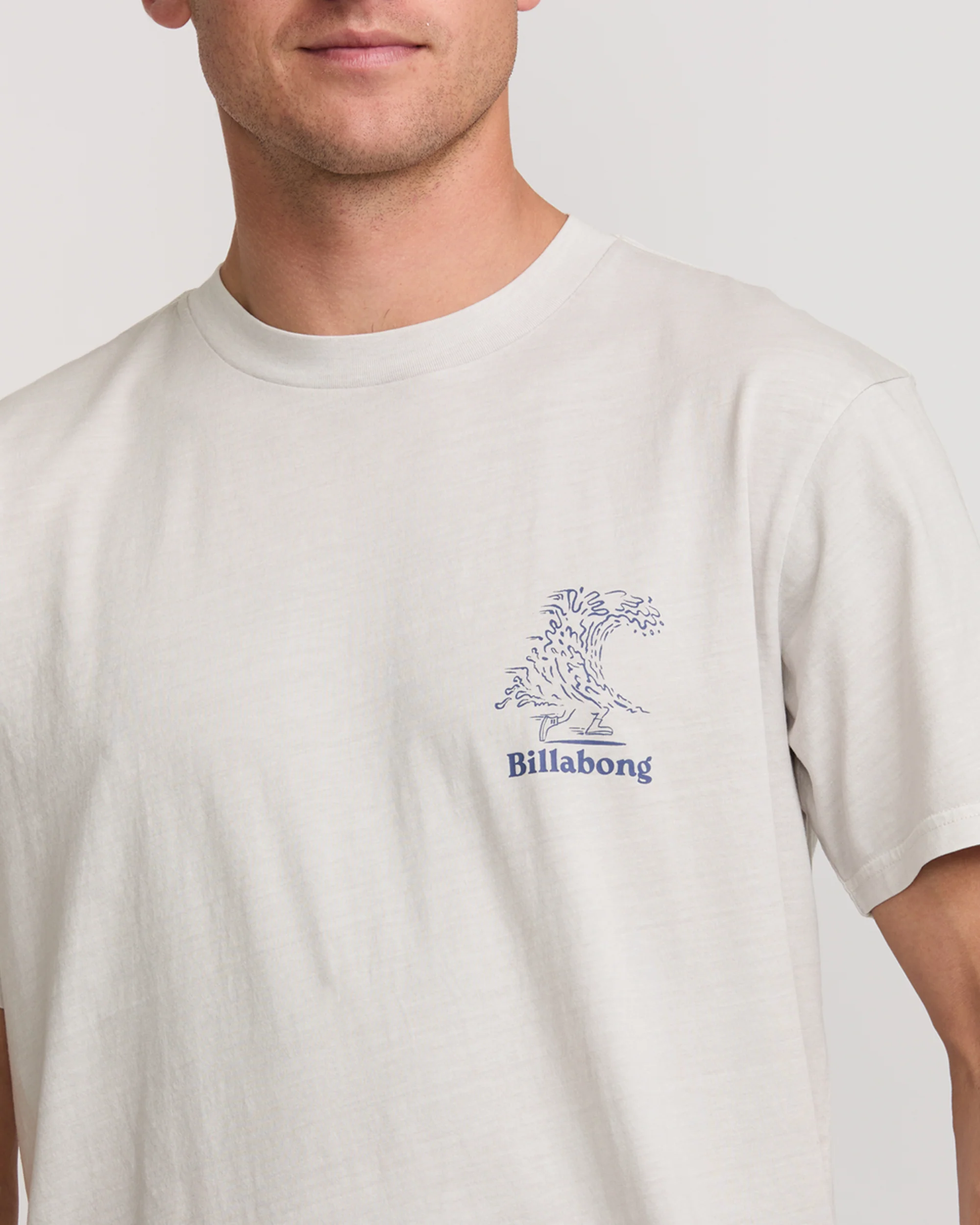 Catch One Premium Wave Wash Tee - Silver - Image 7