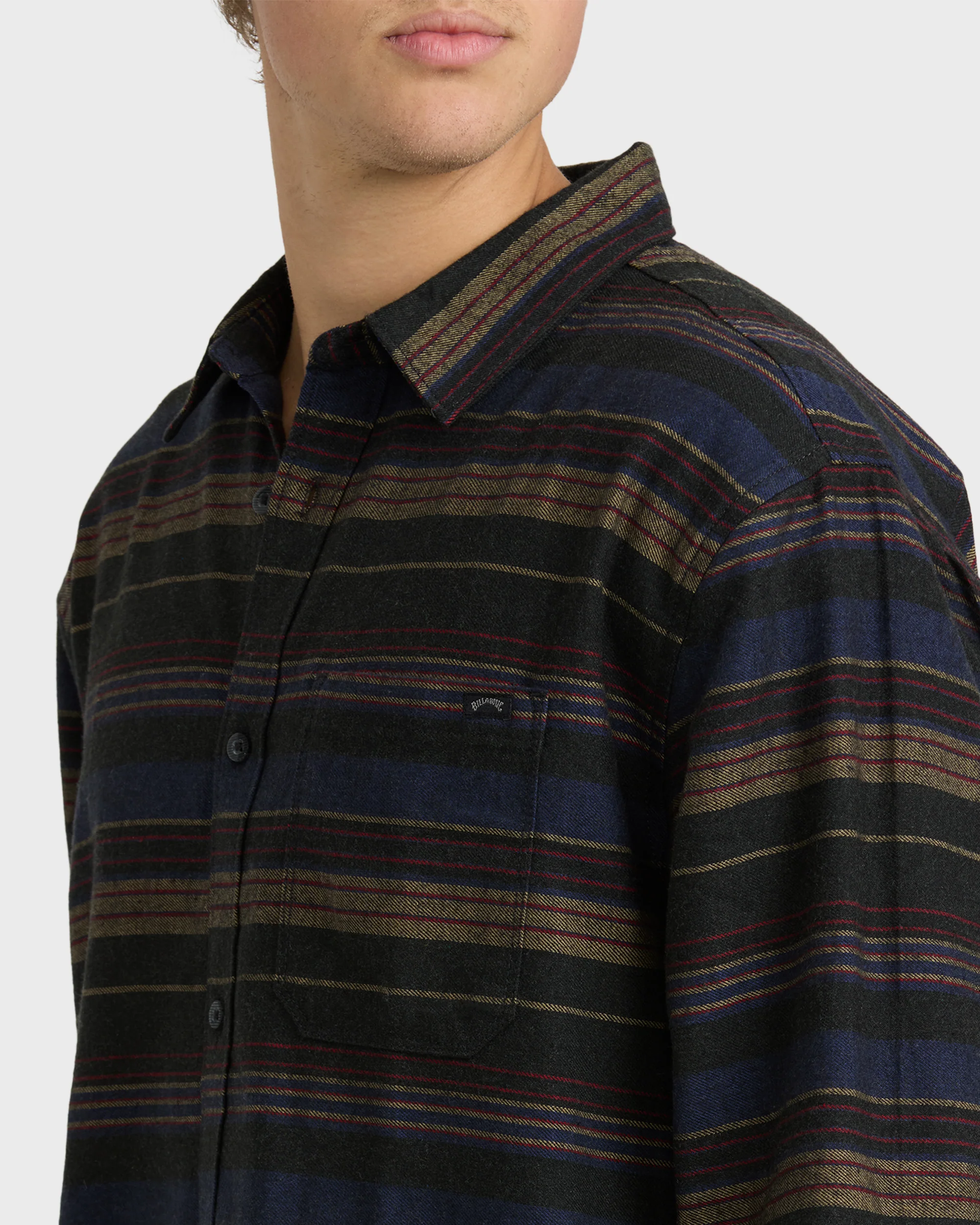 Coastline Long Sleeve Flannel Shirt - Stealth - Image 2