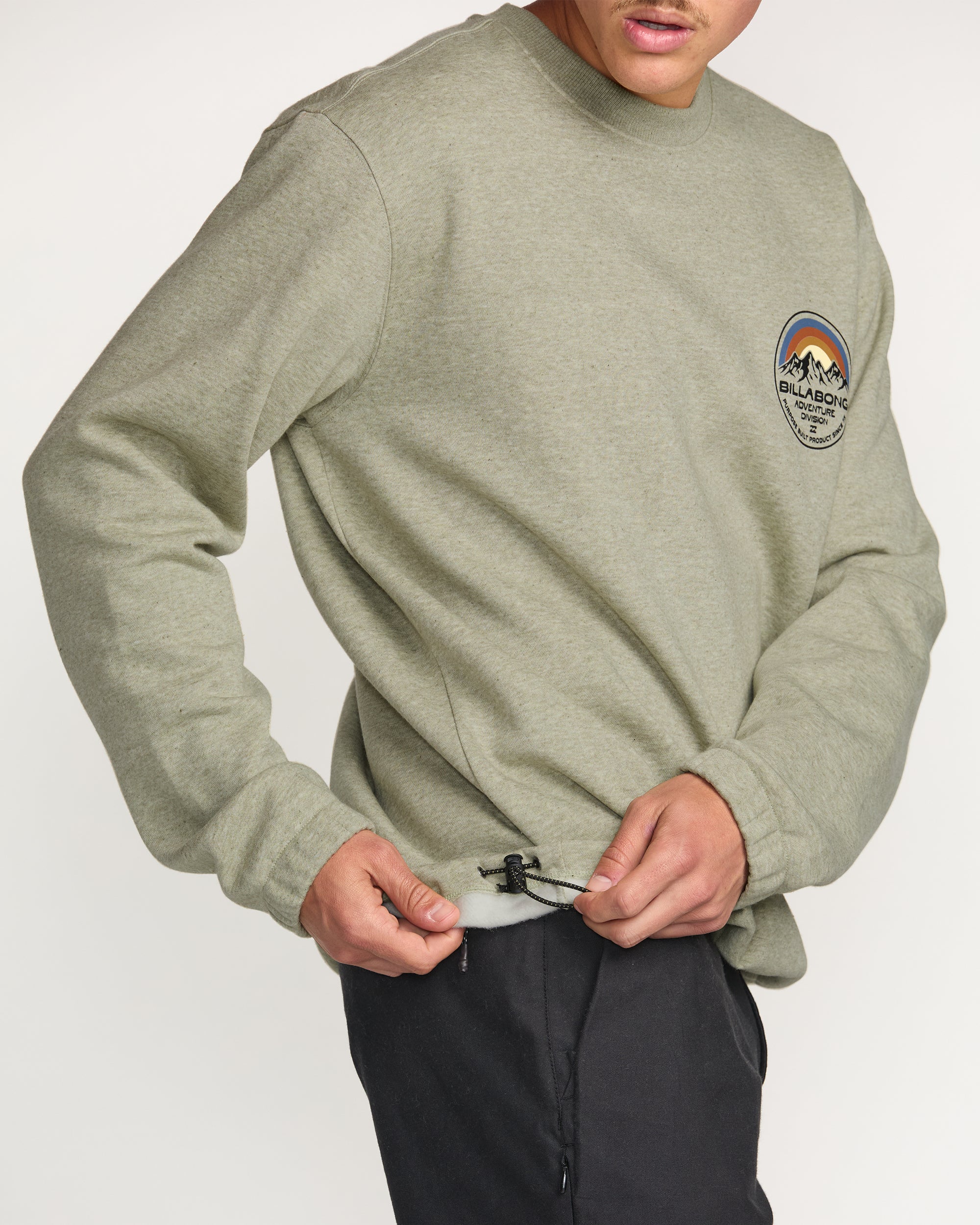 Compass Crew Sweatshirt - Sage Heather - Image 5