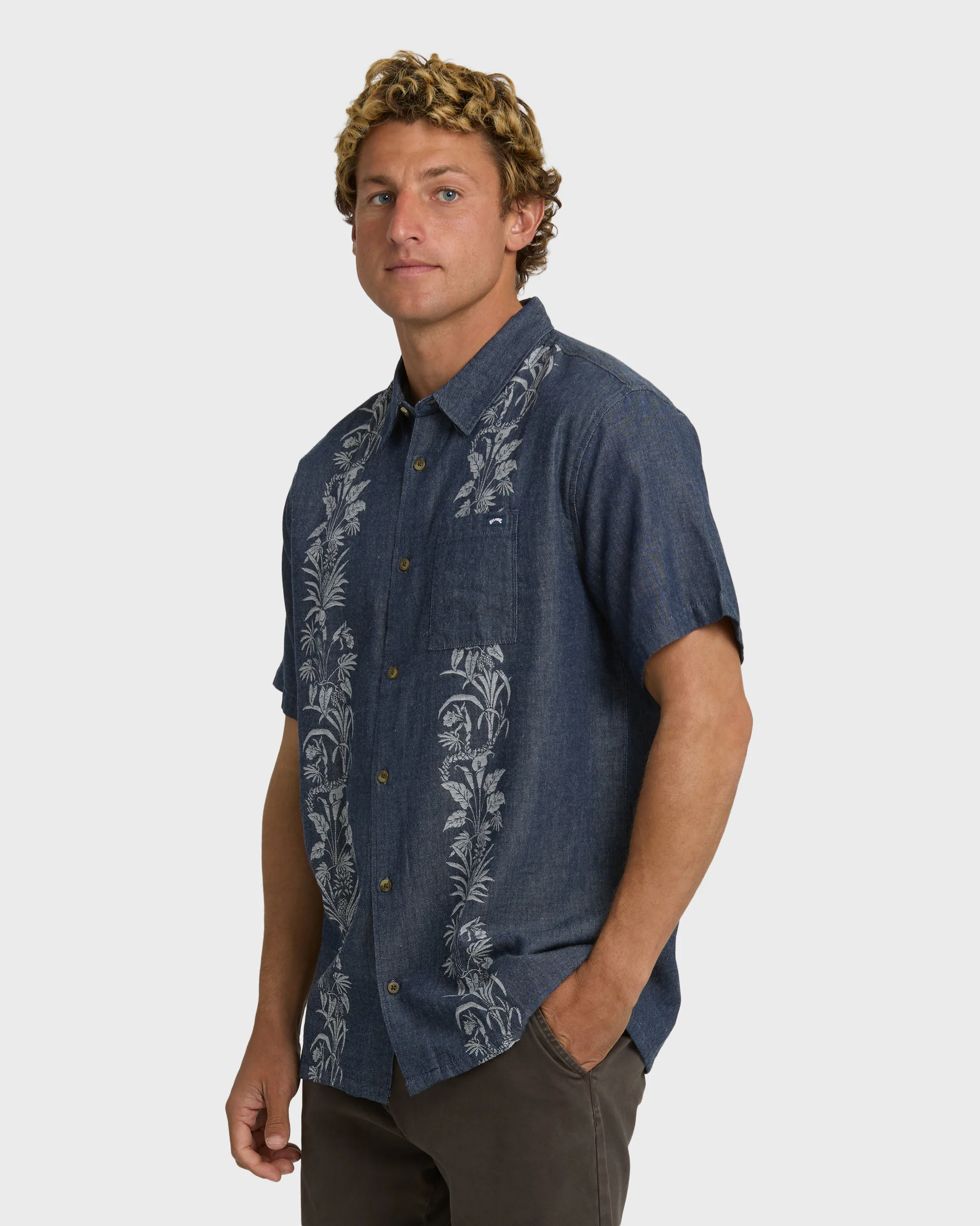 Cordoba Short Sleeve Shirt - Navy - Image 3
