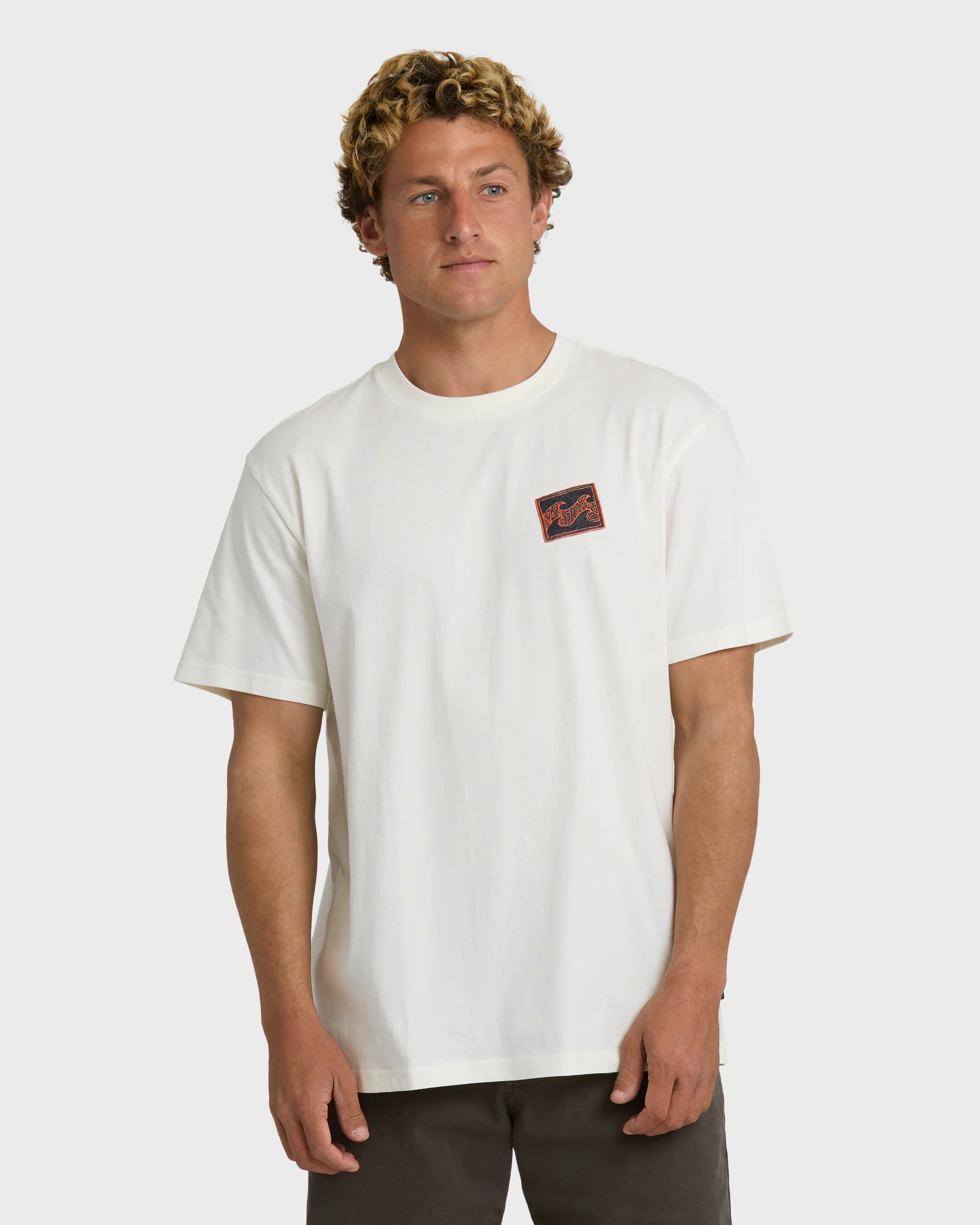 Crayon Wave Premium Short Sleeve T-Shirt - Off White - Image 3
