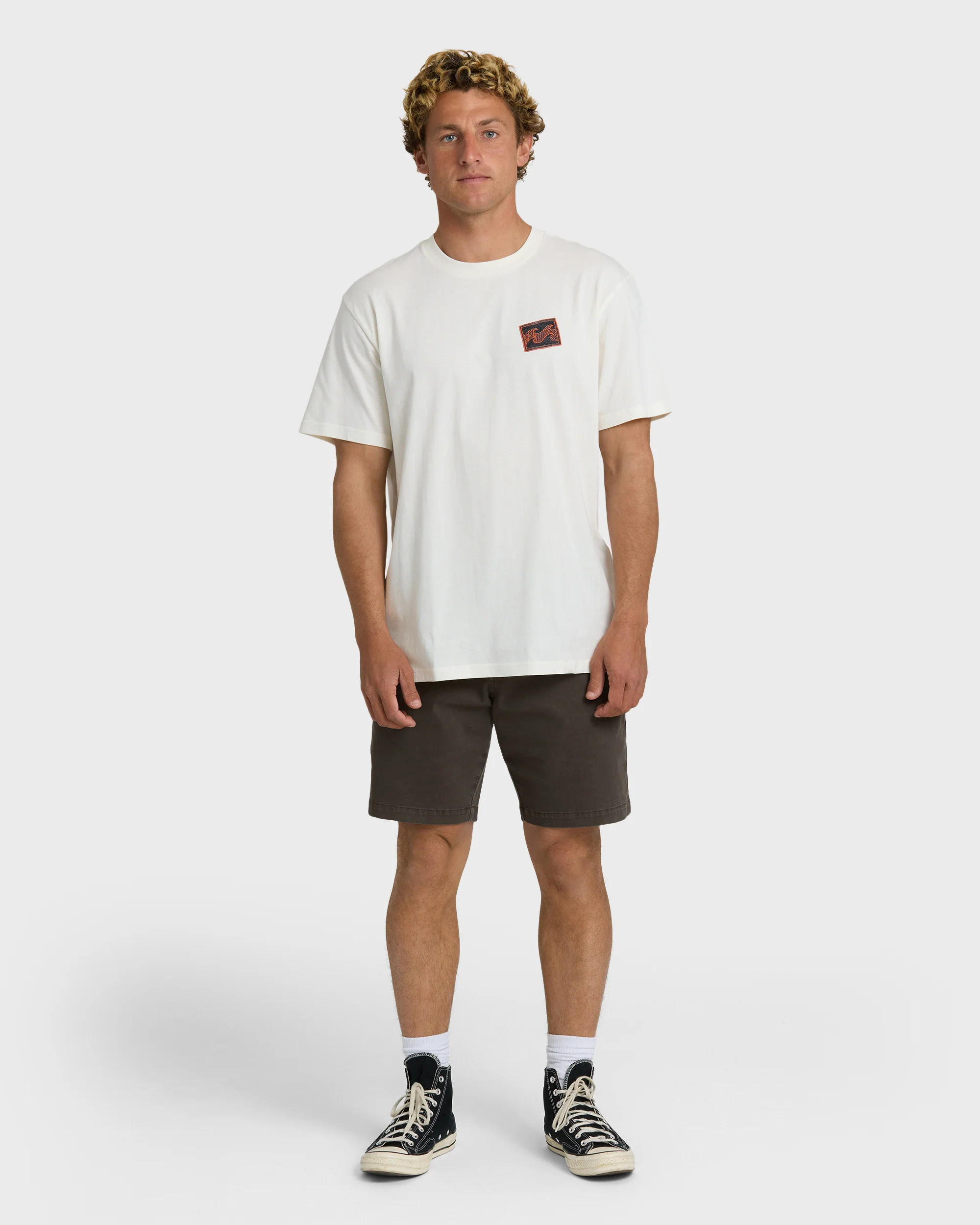 Crayon Wave Premium Short Sleeve T-Shirt - Off White - Image 6