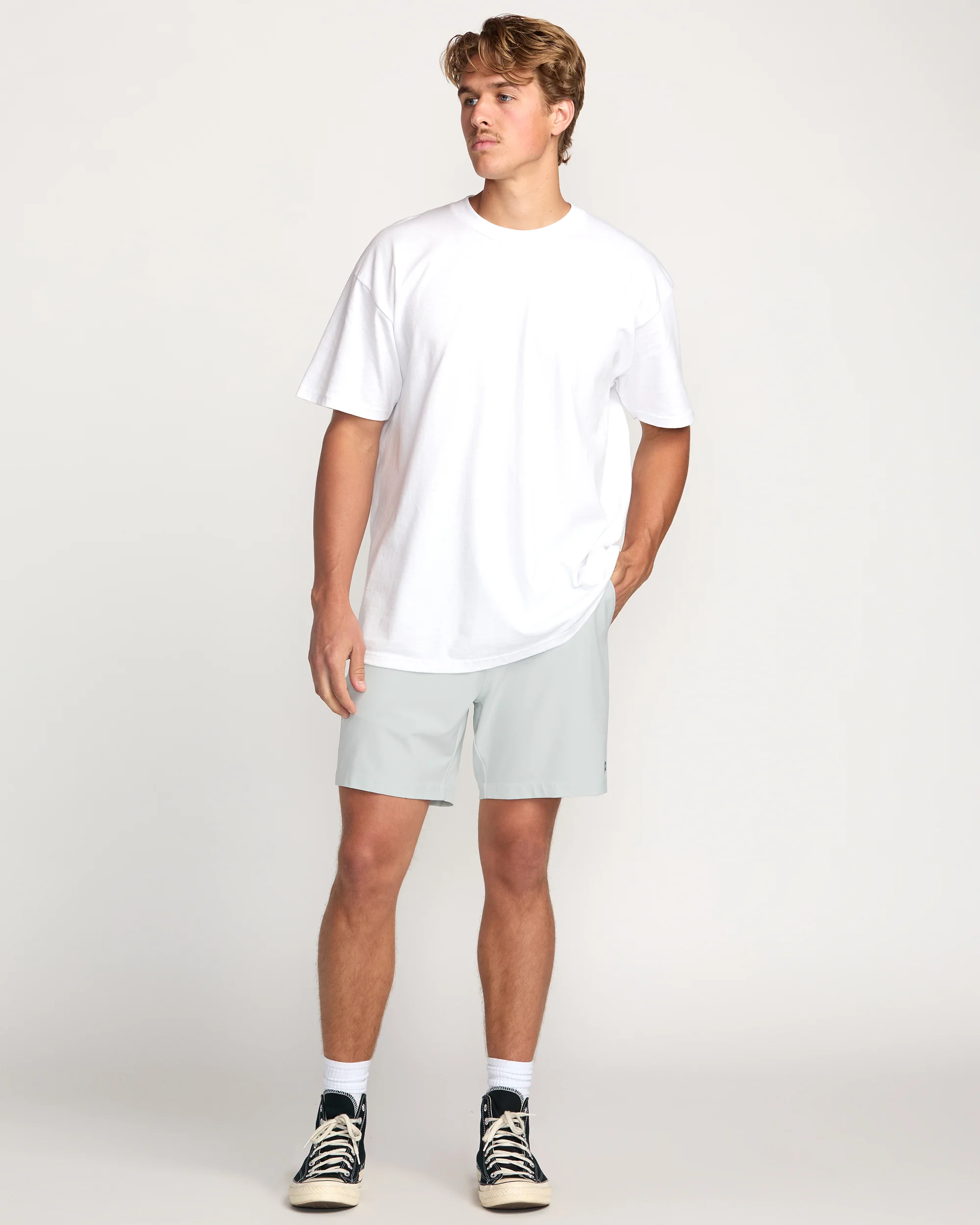 Crossfire Submersible 17" Hybrid Shorts - Ash Blue - Image 5