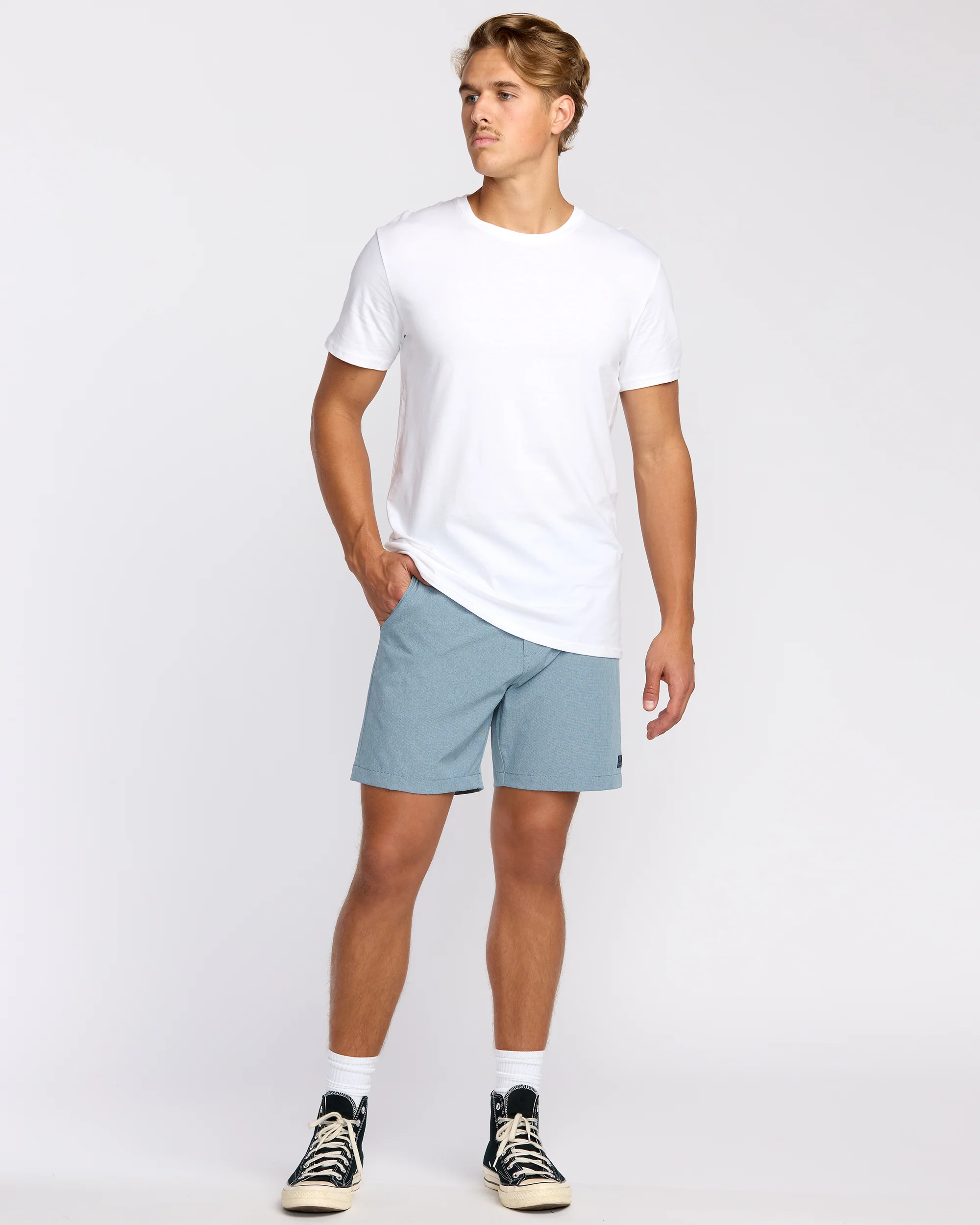 Crossfire Submersible 17" Hybrid Shorts - Slate Blue - Image 4
