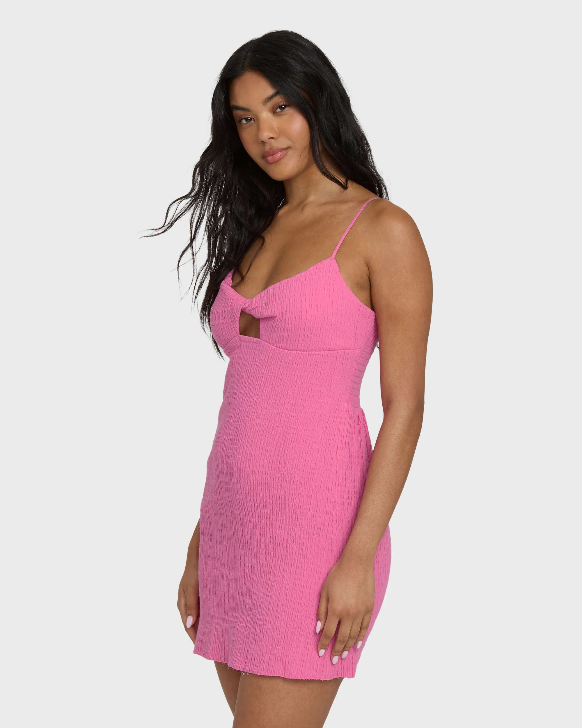 Crystal Clear Mini Dress - Guava - Image 6