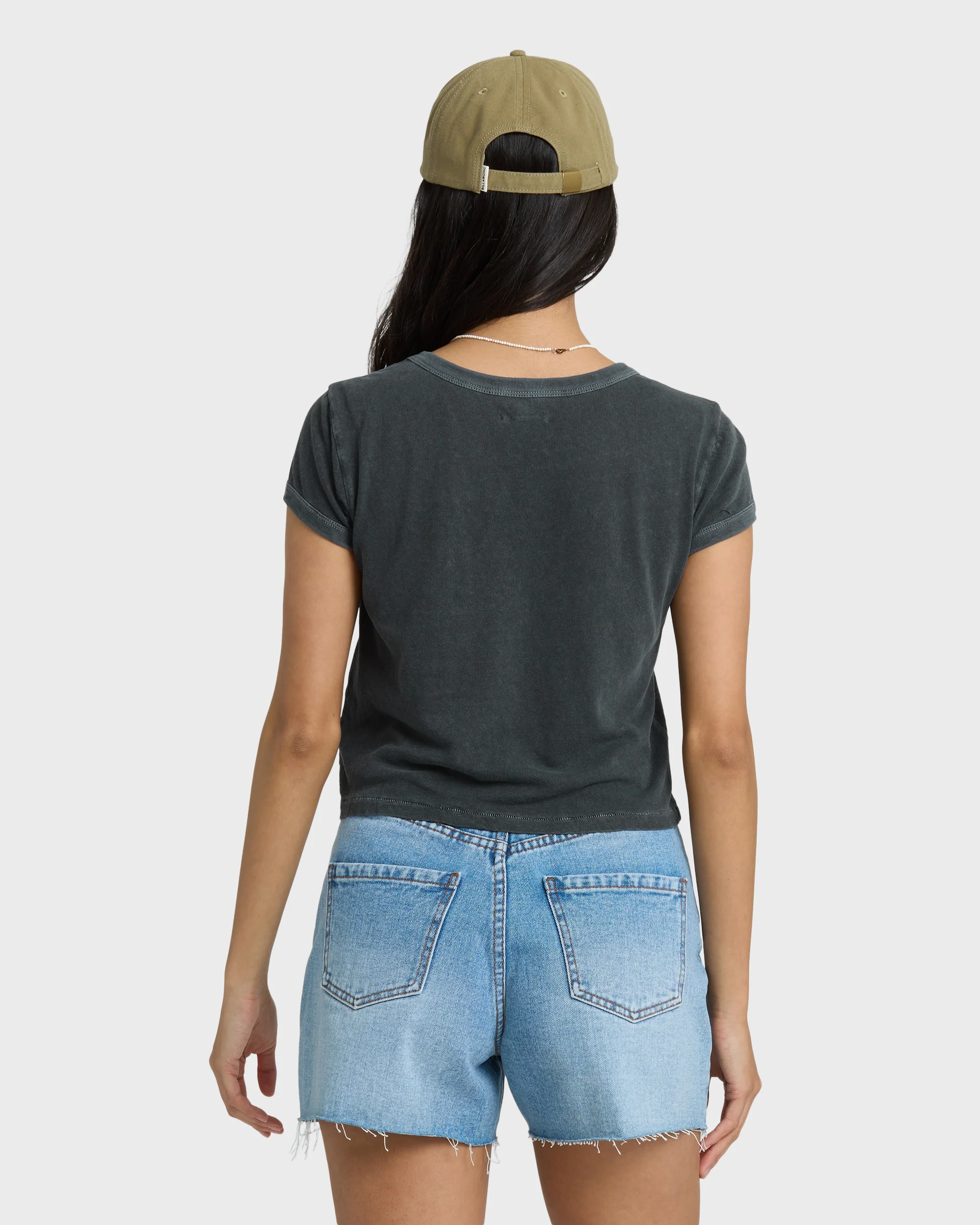 Daily T Short Sleeve Knit T-Shirt - Black Sands - Image 2