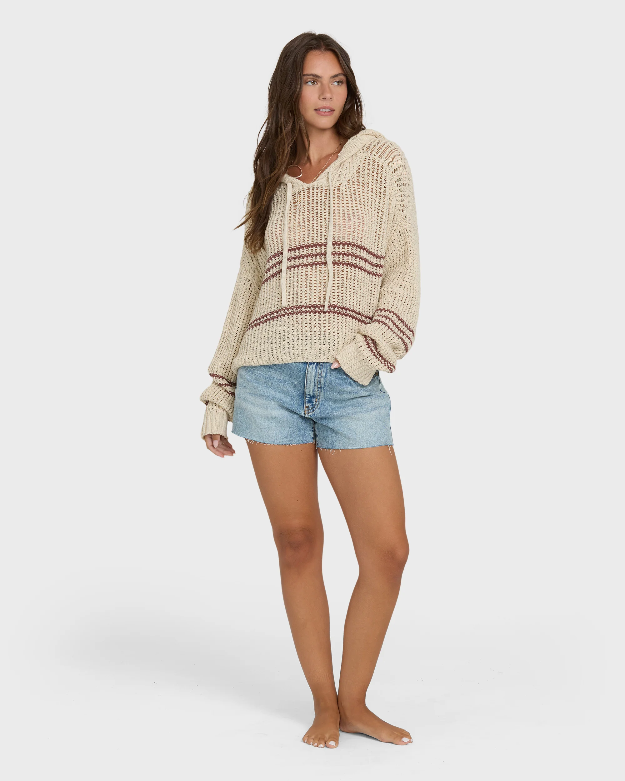 Dawn Pullover Hoodie - White Cap - Image 4