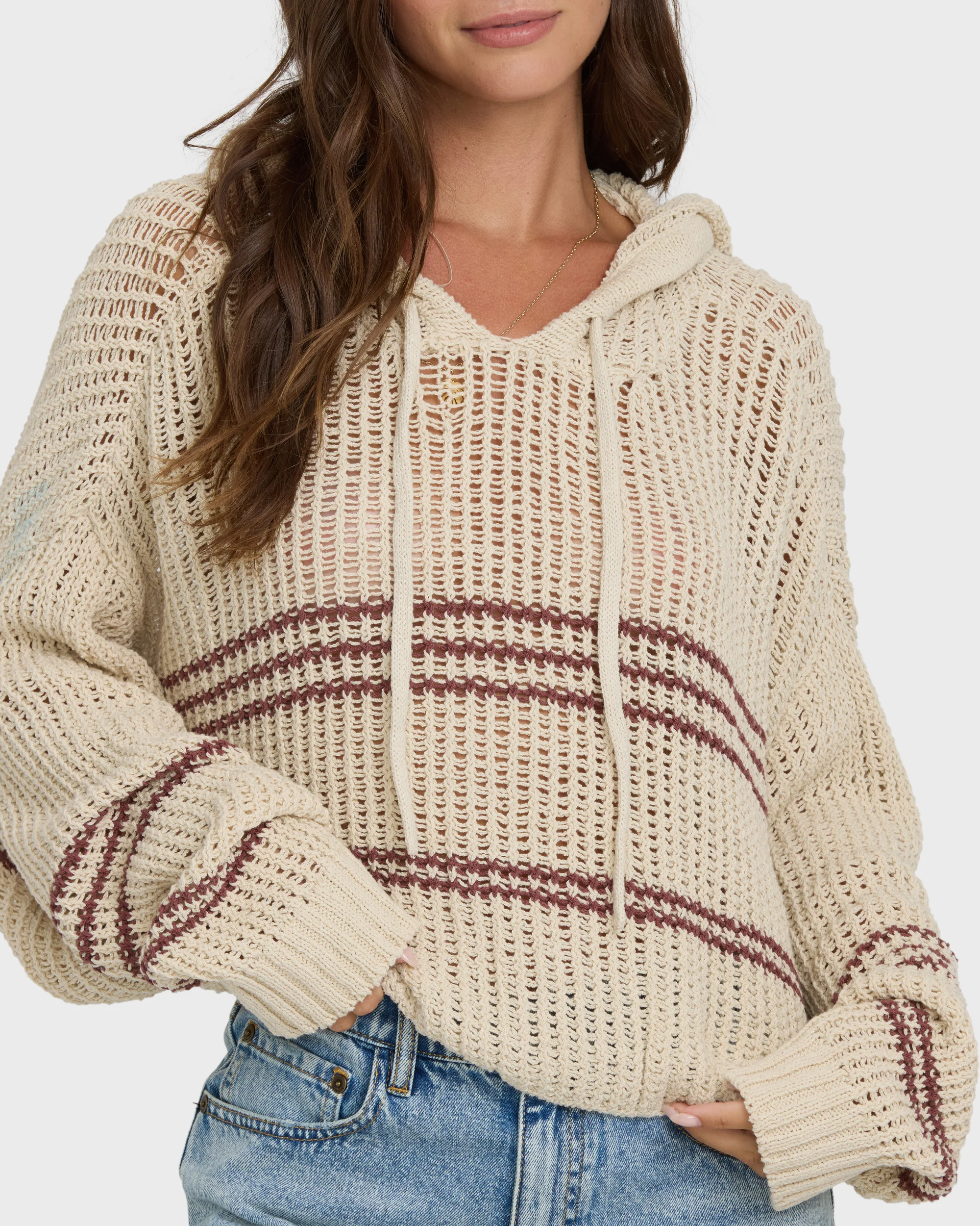 Dawn Pullover Hoodie - White Cap - Image 5