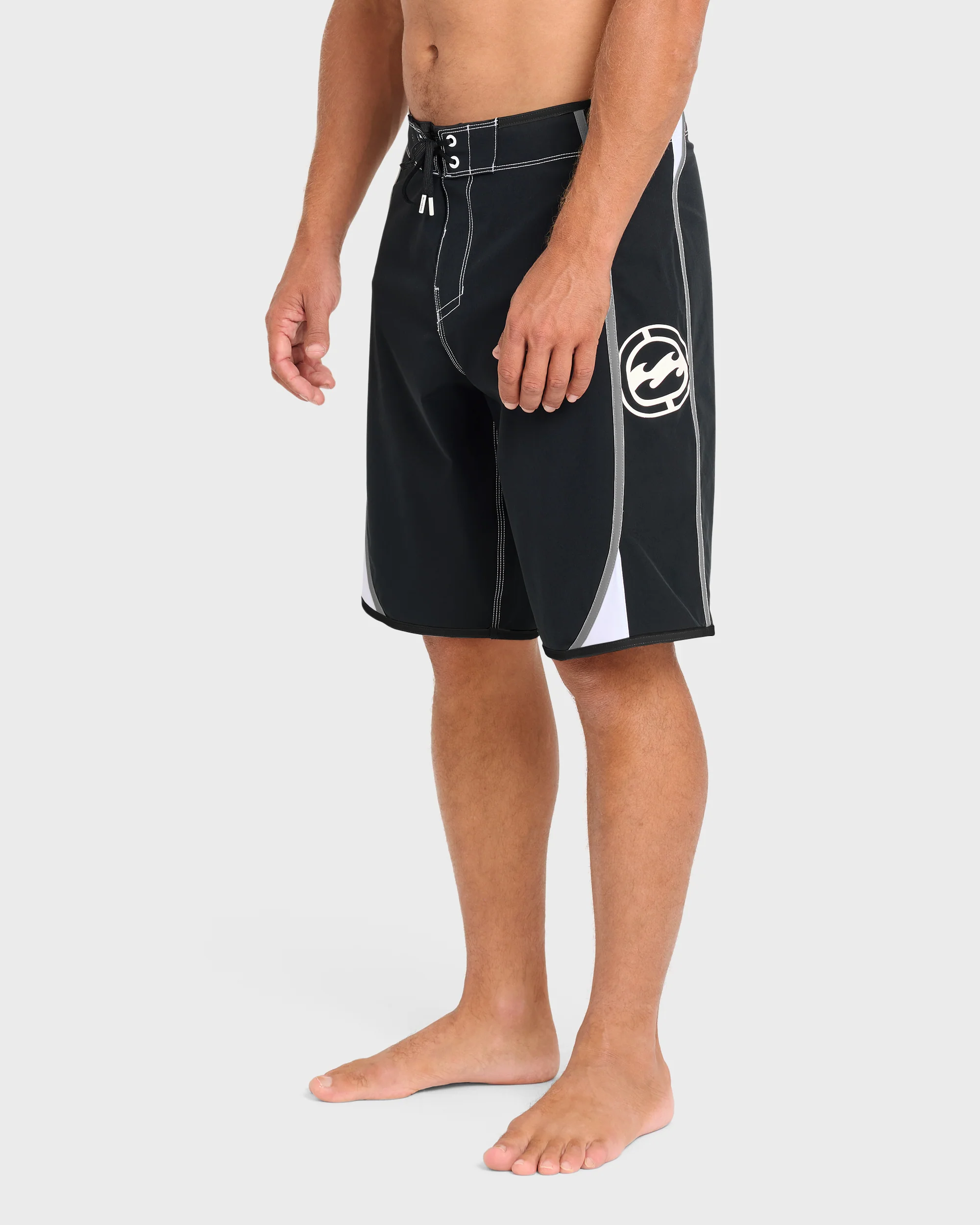 Dbah Bio Wave Pro 21" Boardshorts - Black/White - Black/White - Image 3