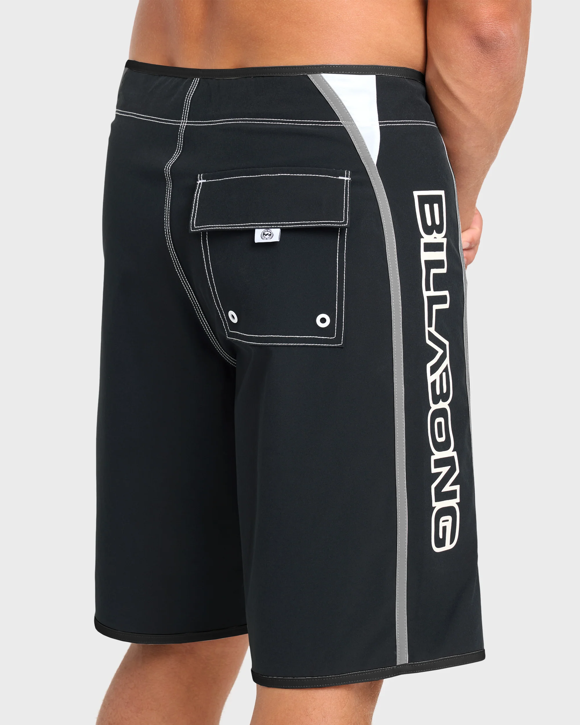 Dbah Bio Wave Pro 21" Boardshorts - Black/White - Black/White - Image 5