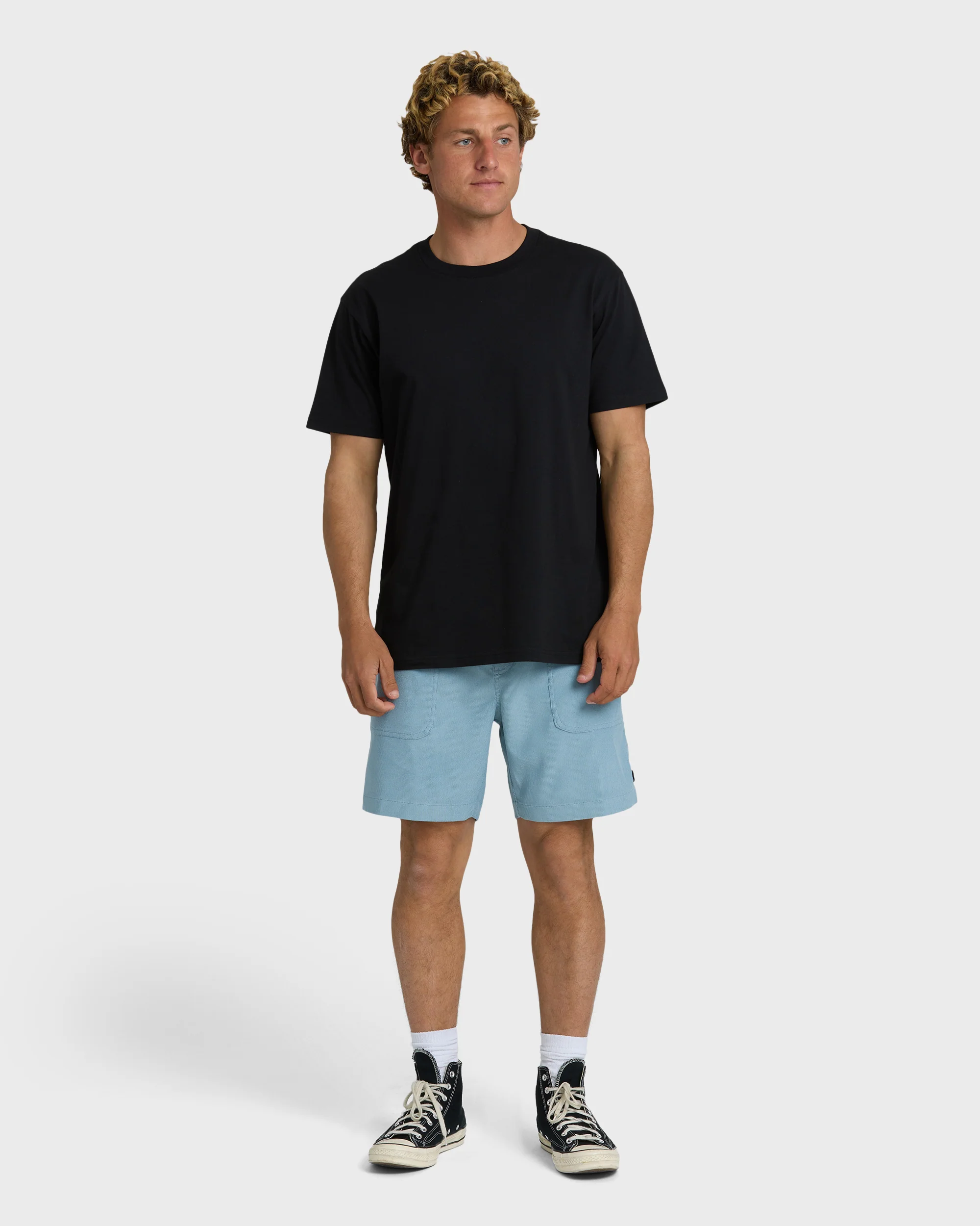De La Cruz Cord 18" Hybrid Shorts - Blue Fog - Image 4
