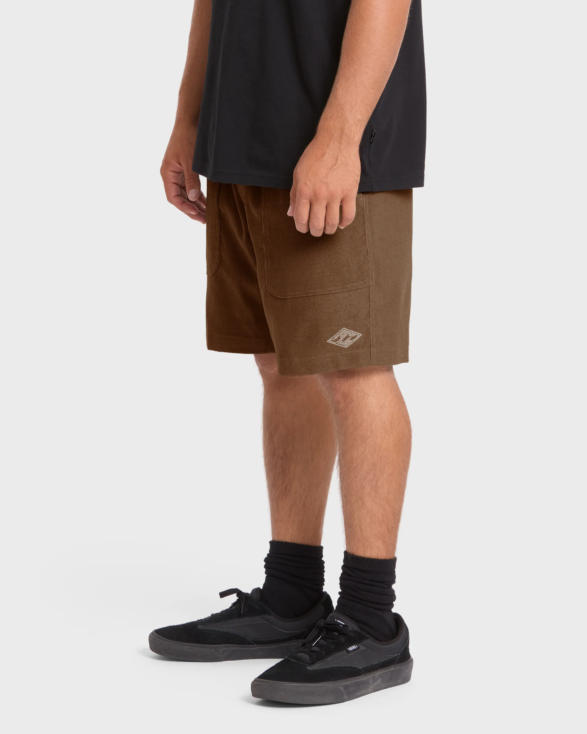 De La Cruz Cord 18" Hybrid Shorts - Sepia - Image 3