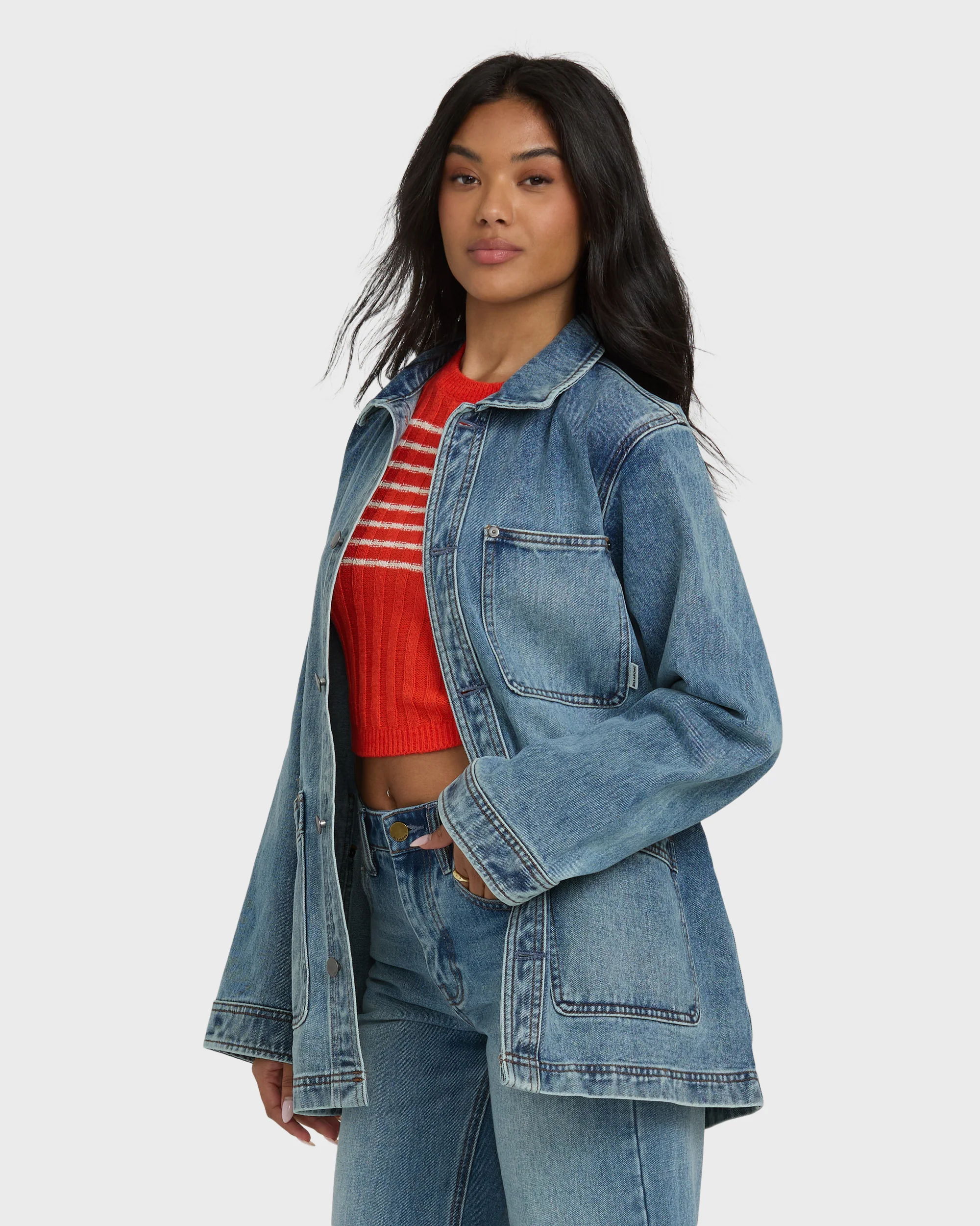 Denim Chore Coat - Atlantic Deep - Image 6